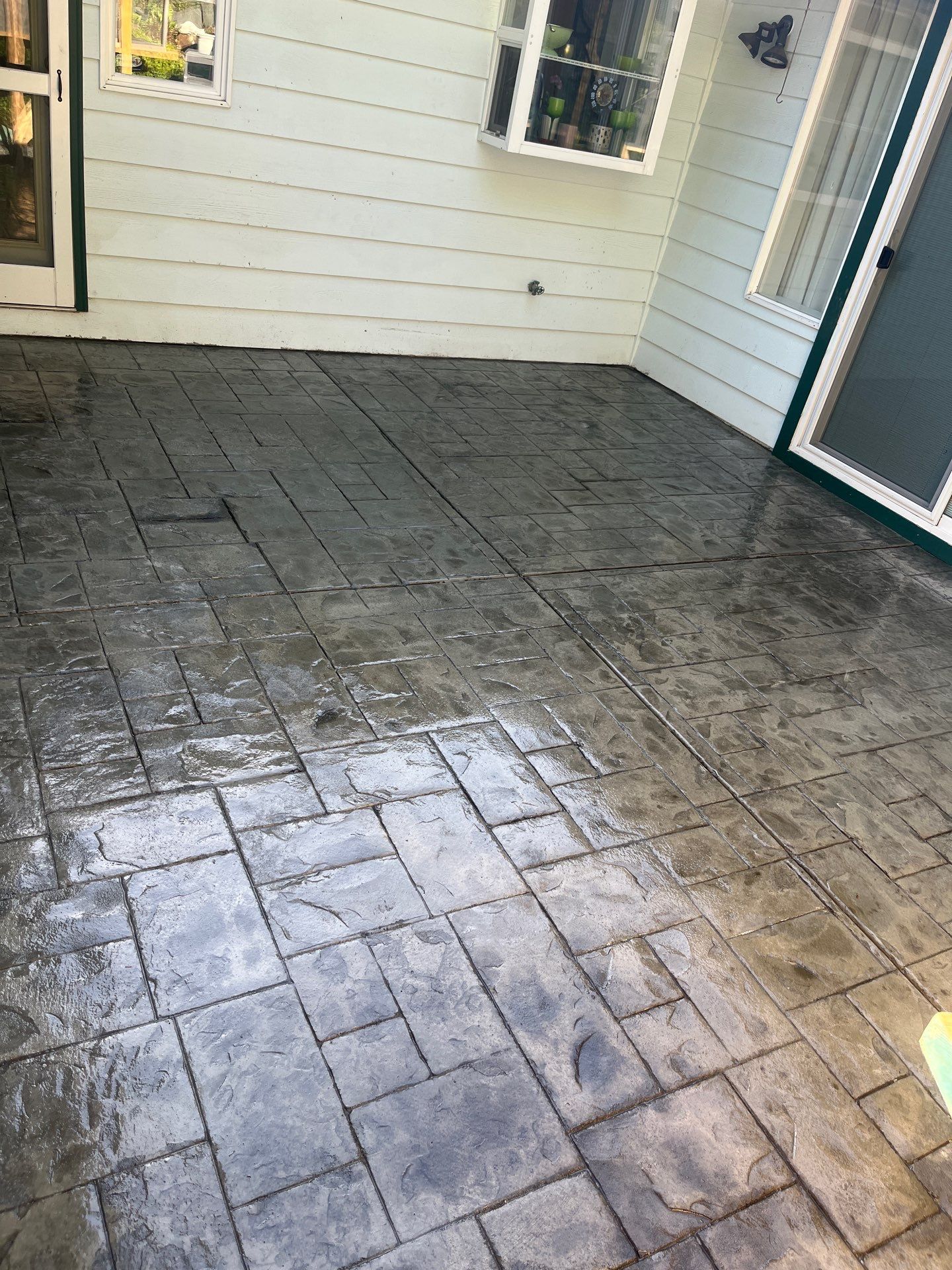 Stamped Concrete Patio and Driveway | Edmonds  by Jireh Asphalt & Concrete Inc 