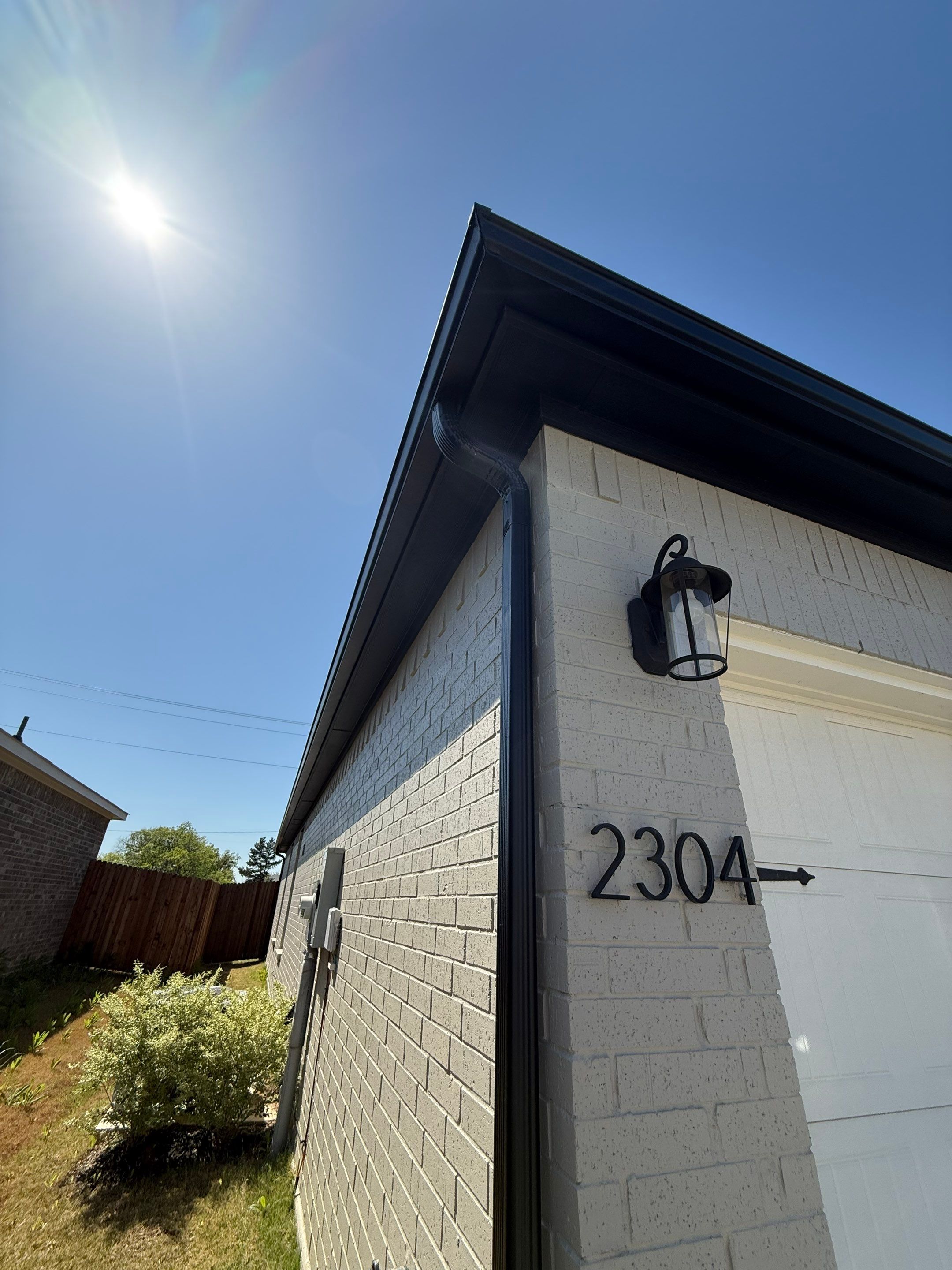 Senox Black Gutters by First Out Roofing 