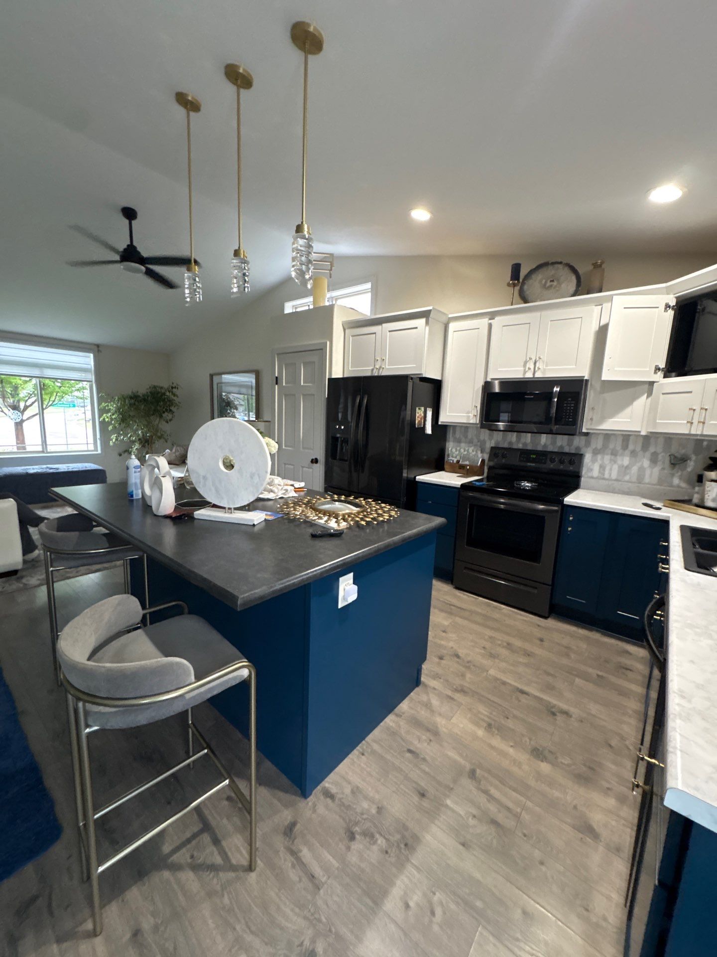 Harrisburg Interior Painting and Two-Tone Kitchen Cabinet Refinishing by Select Painting, Coatings & Garage Cabinets