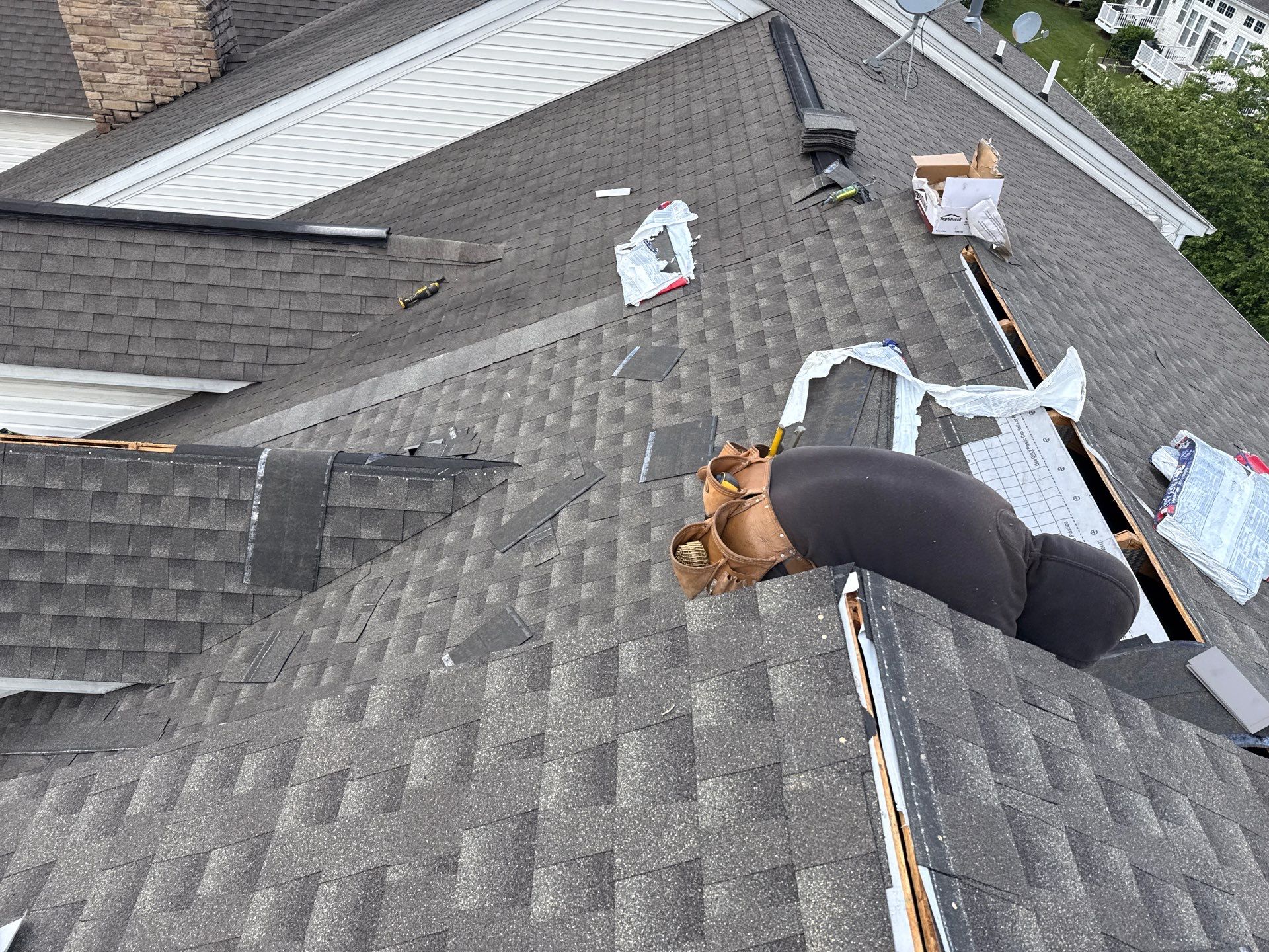 Residential Roofing Installation using GAF Timberline HDZ by Matter Roofing & Construction