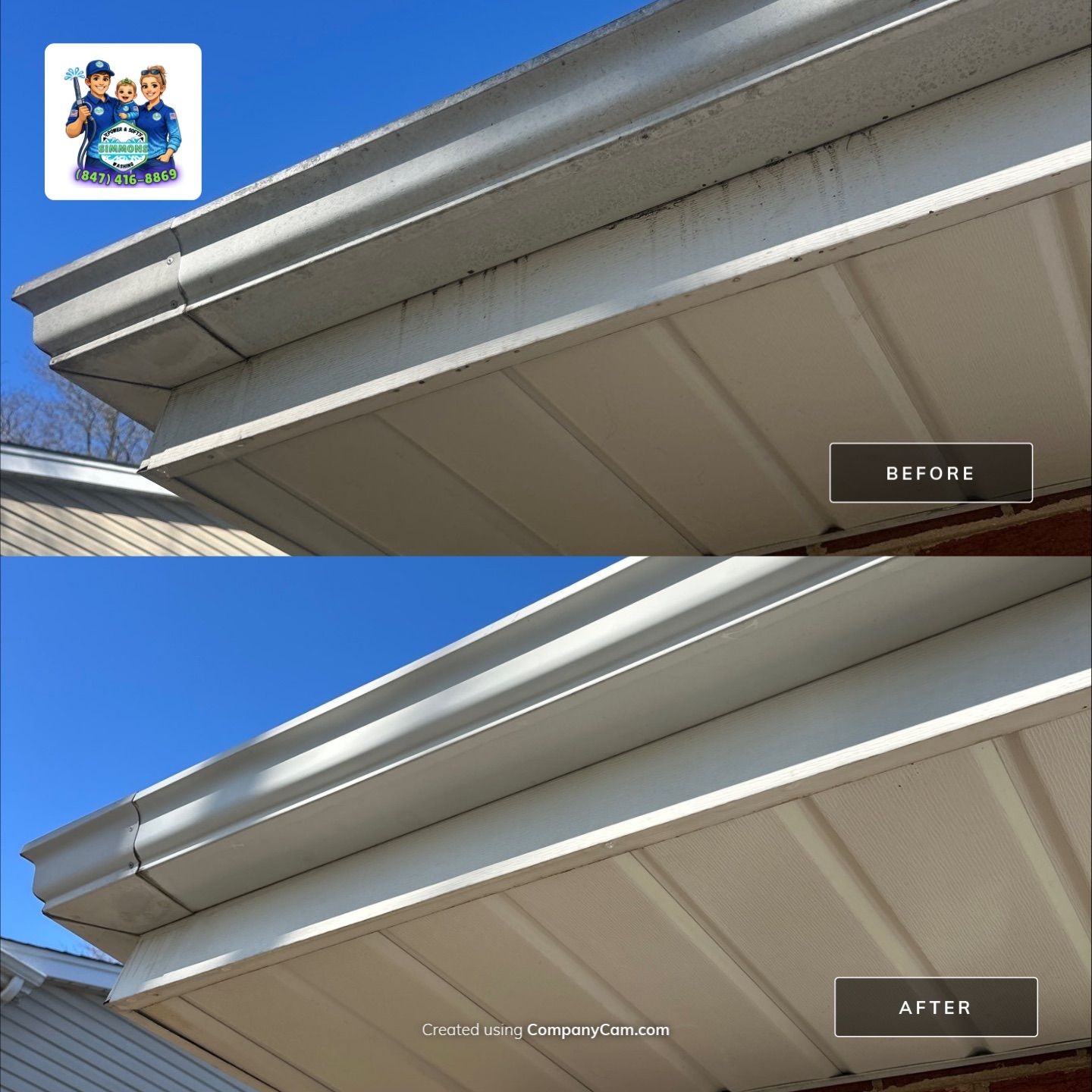 Project in Glenview by Simmons Power & Soft Washing