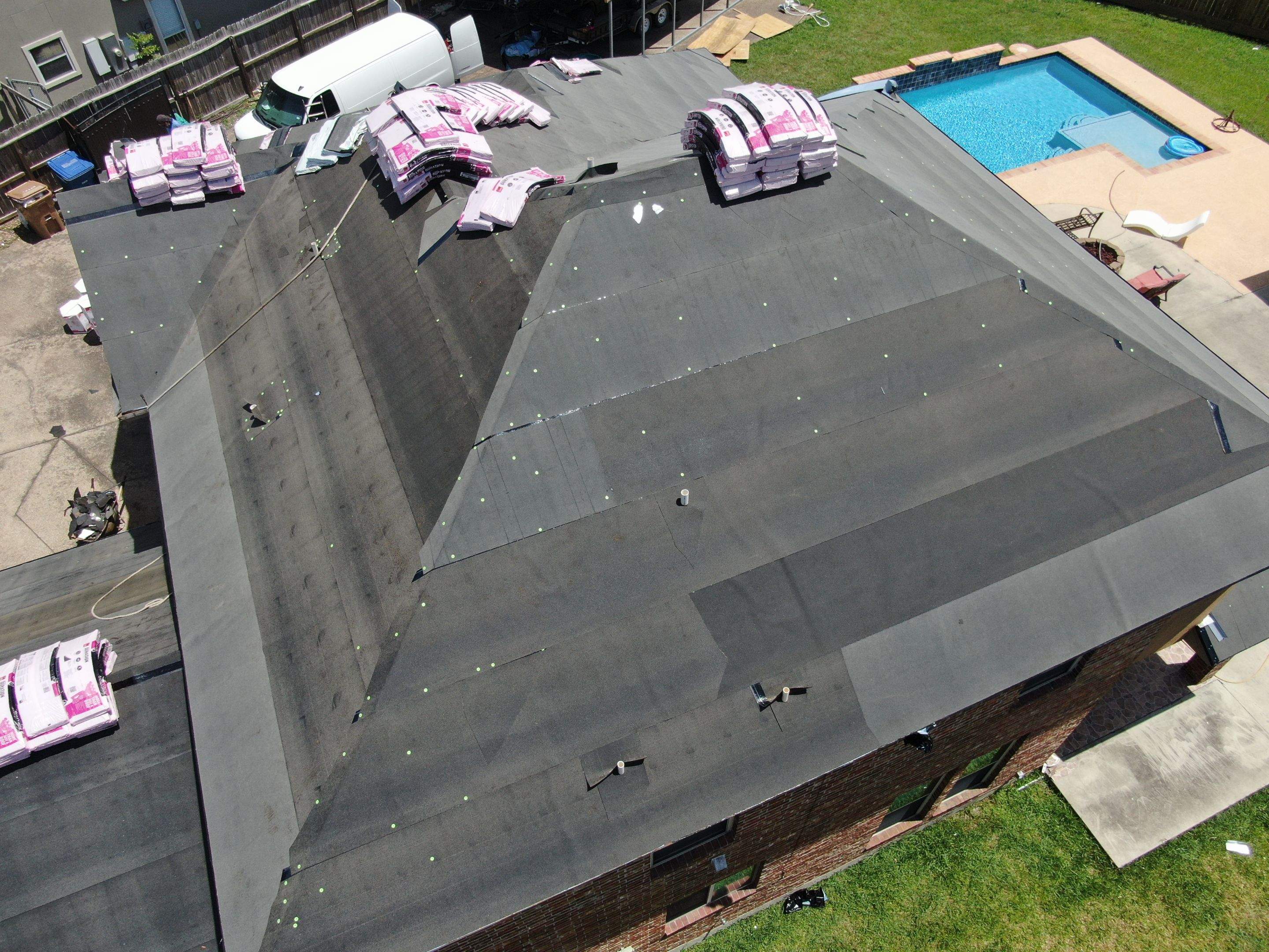 Flashing Stucco above the Roof by Bayfront Roofing and Construction