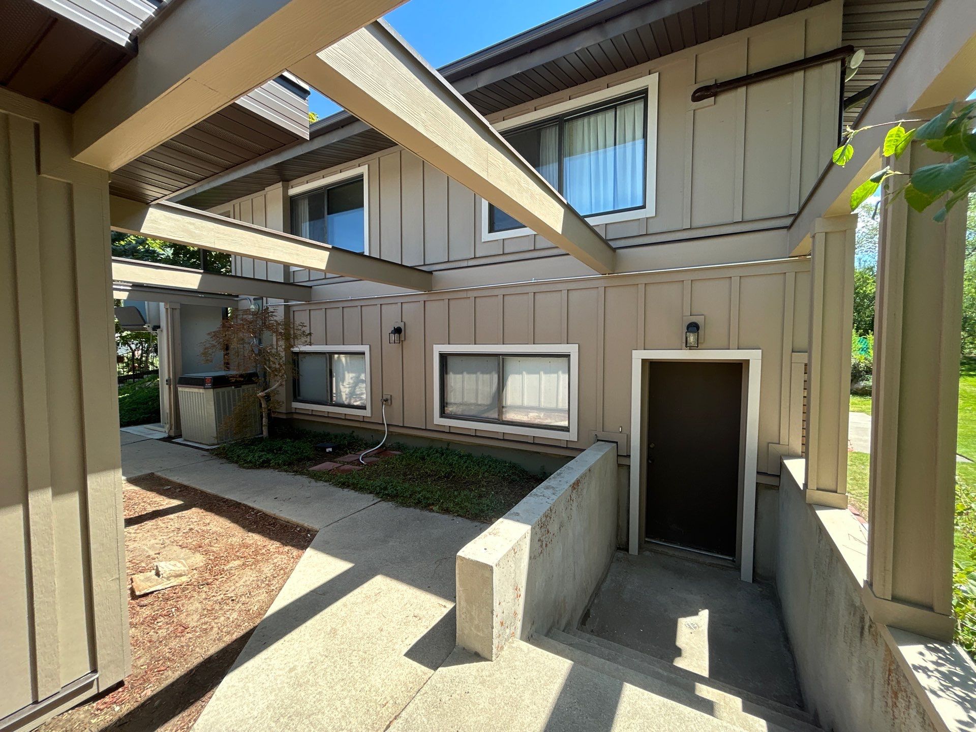 Complete Hardie Colorplus Board and Batten replacement with Custom Soffit Transformation in Sandy by Ideal Siding Utah