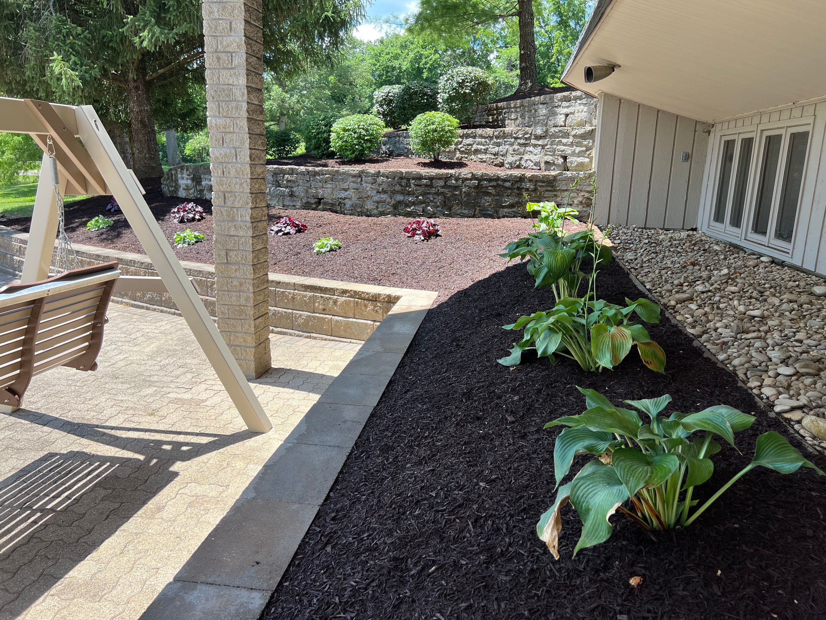Tear Out, Plant Install & Mulch by Reisenberg’s Lawn & Landscape, LLC