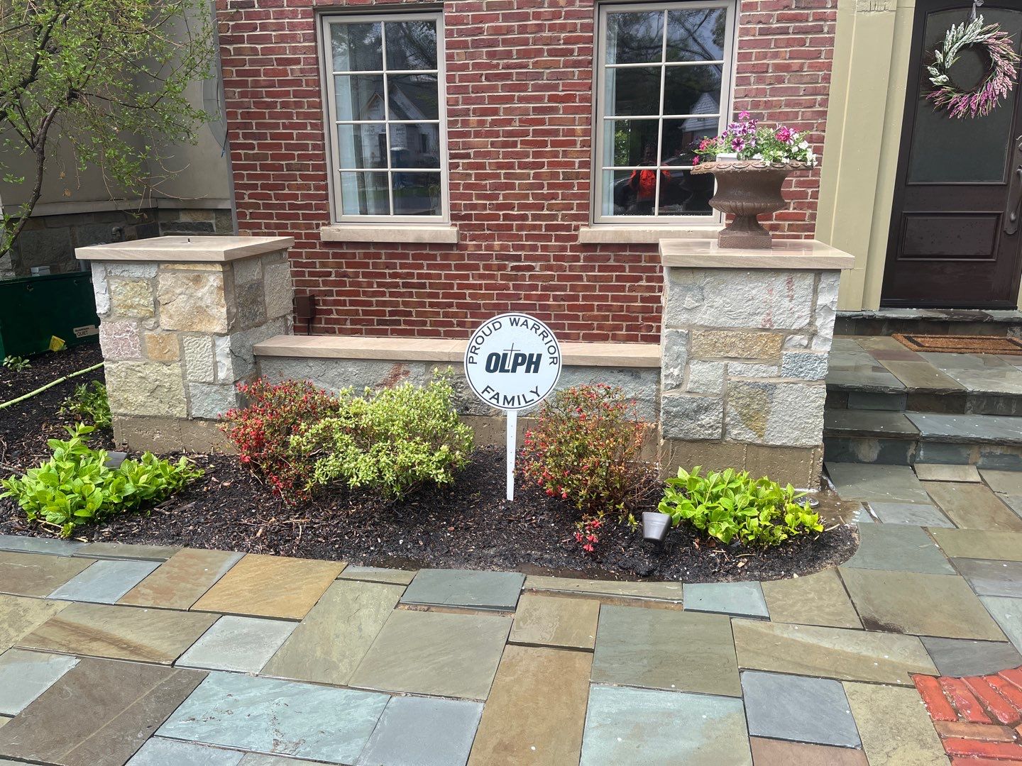 bluestone using Algaecide, soft wash soap by Northern Power Washing LLC.