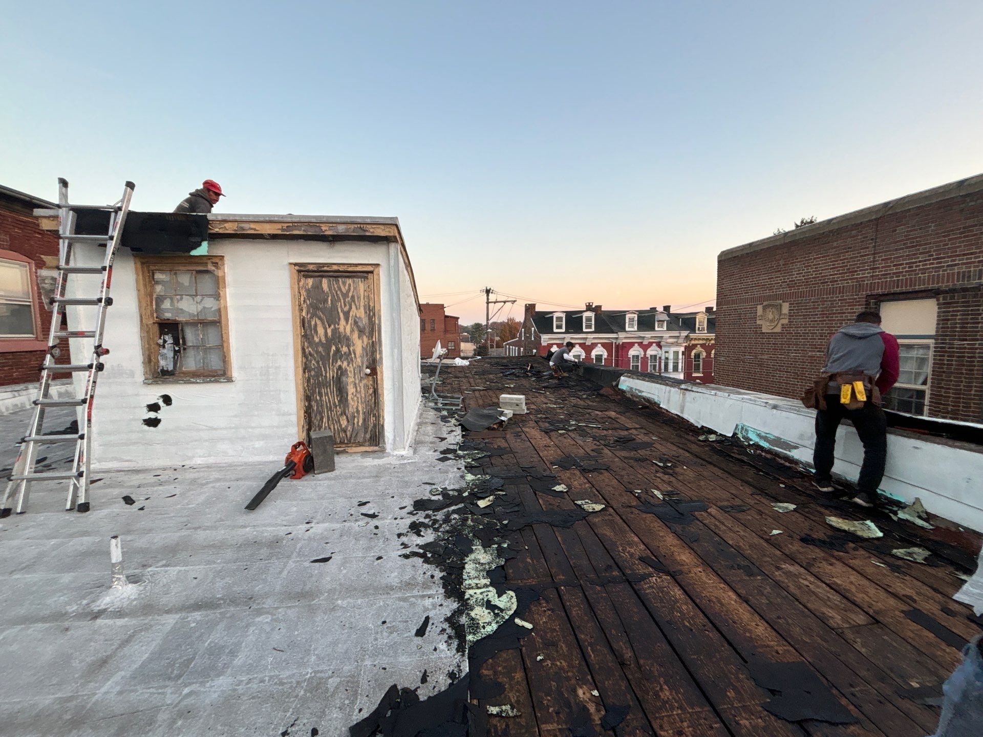 Commercial Roofing Installation using EPDM Rubber Roofing by Roof Ninja LLC 