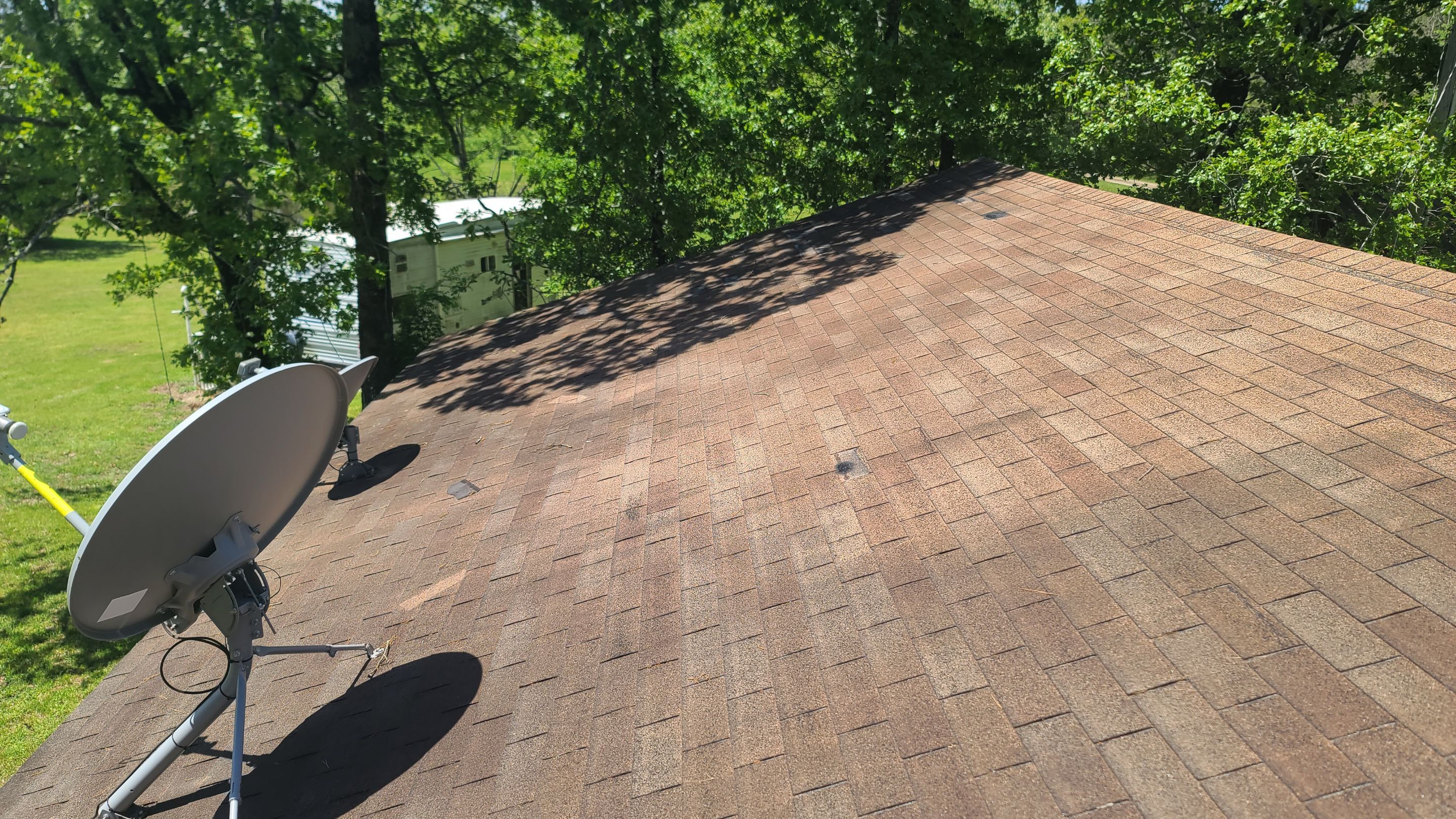 Storm Restoration Reroof: 25 Year 3-Tab Shingle by Hostetler Roofing