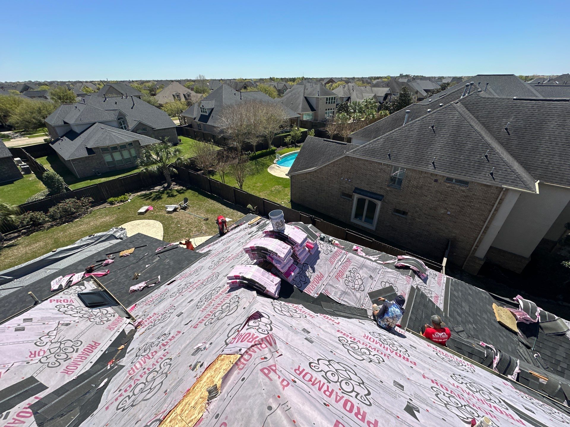 Project in Fulshear by Motion Roofing