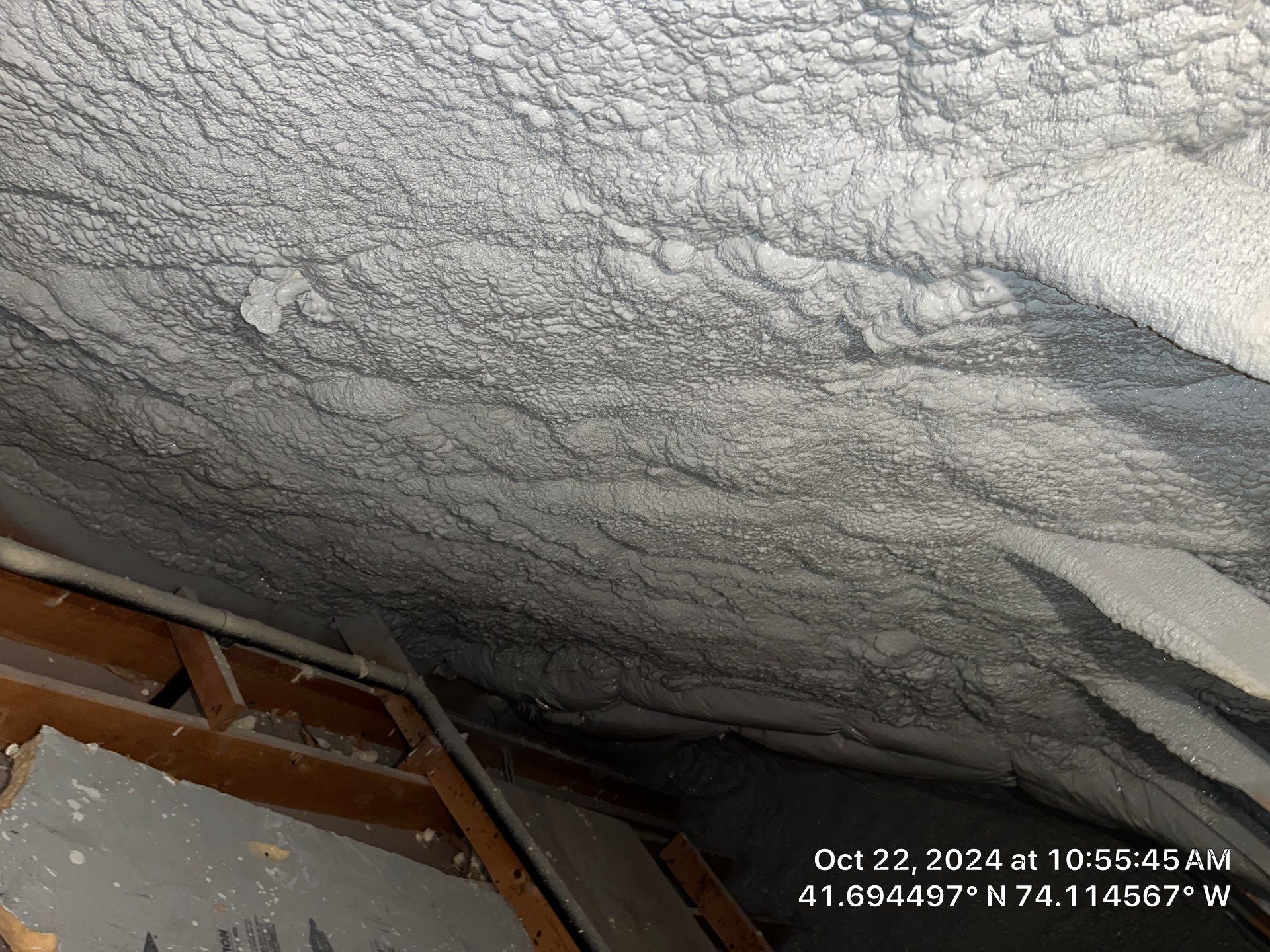 Attic Insulation using open cell spray foam by NYS Foam & Energy