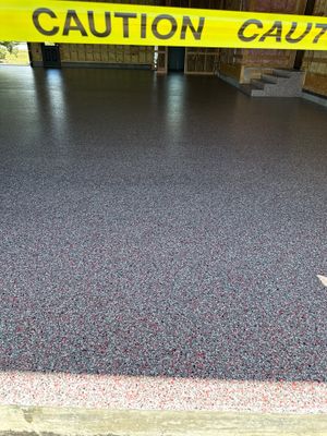 Garage Floor Coating using Custom Color