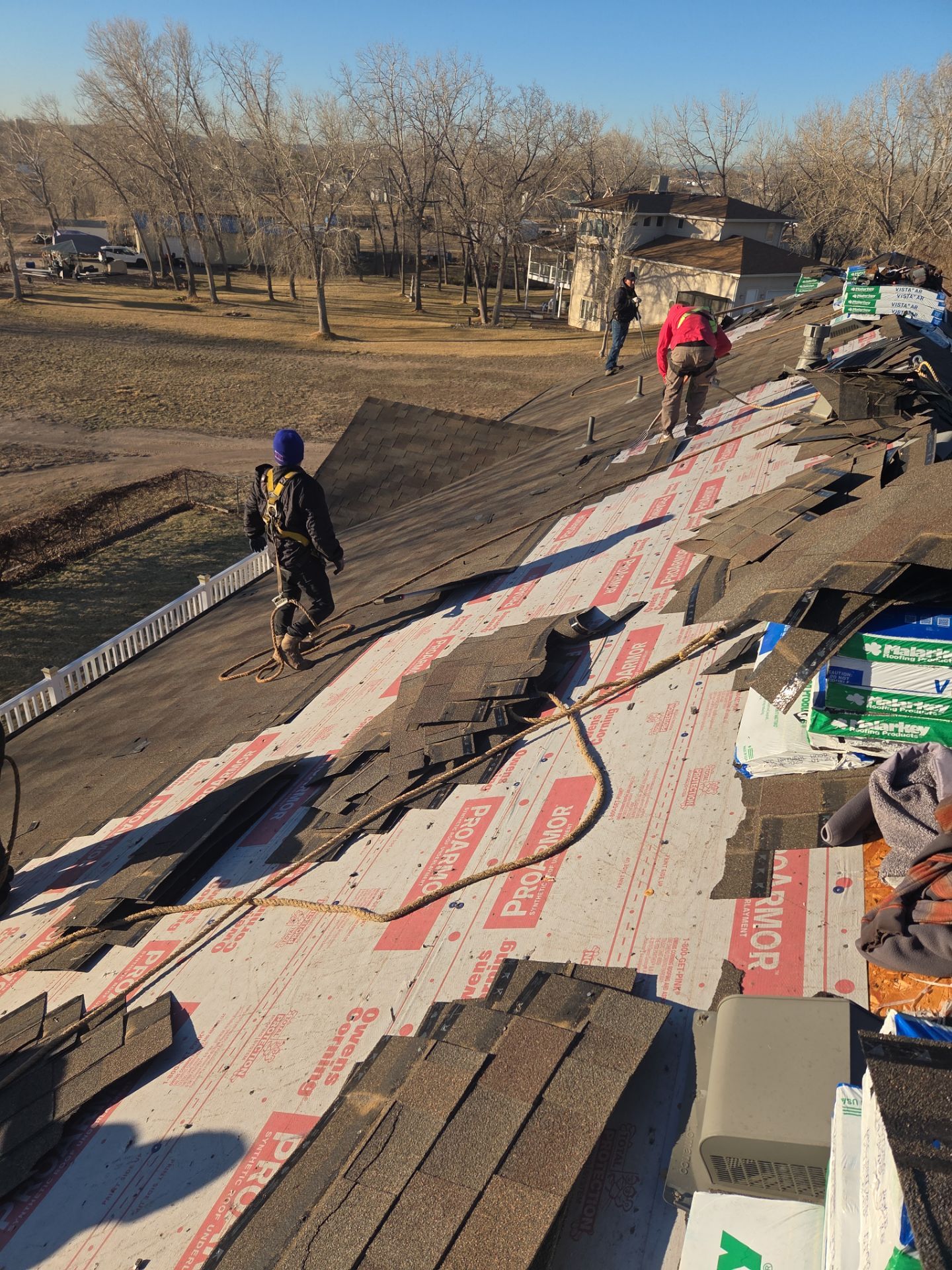 New Roof using Malarkey - Vista - Natural wood by RTP Roofing Company