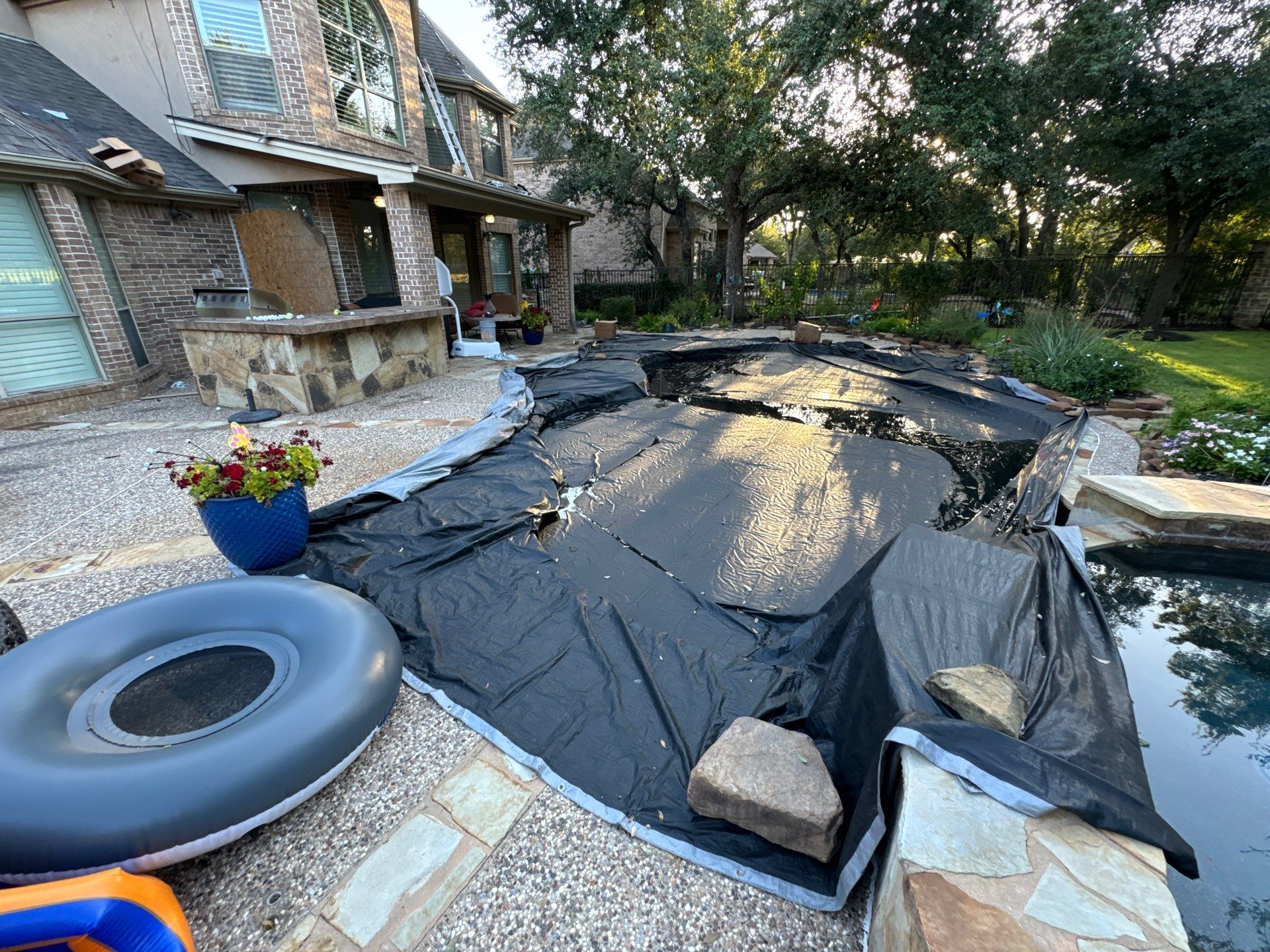 Residential Roofing Installation using IKO, Cambridge in Weathered Wood by Oakwood Roofing and Construction, LLC