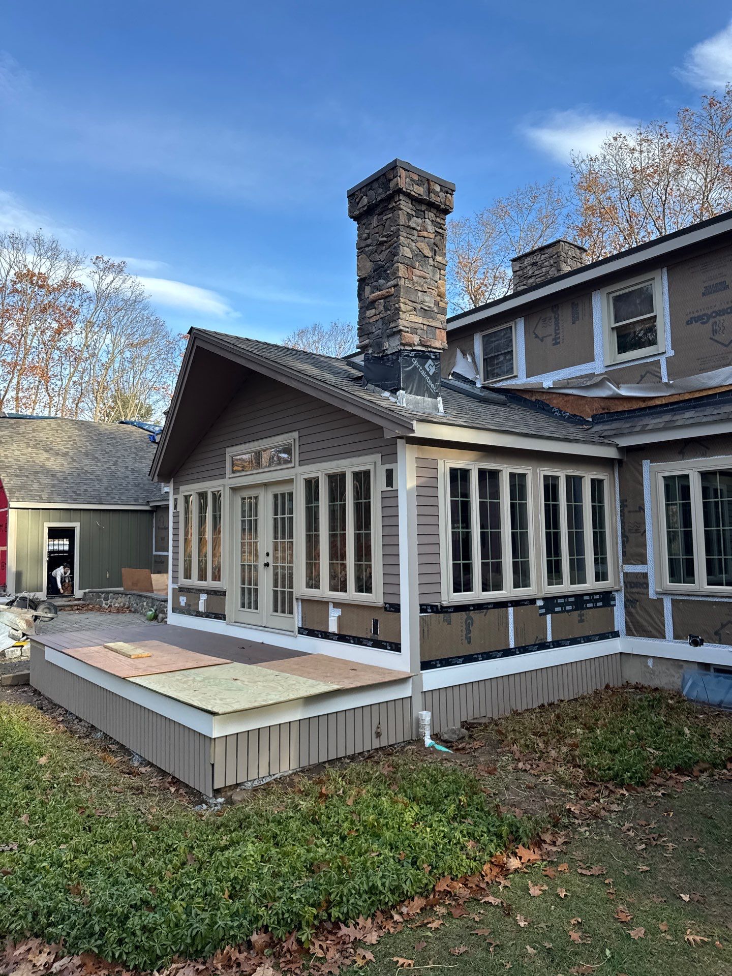 Complete House & Barn Roof with 13 Skylight Reflashing + EPDM Repairs by Mighty Dog Roofing of Greater Middlesex County
