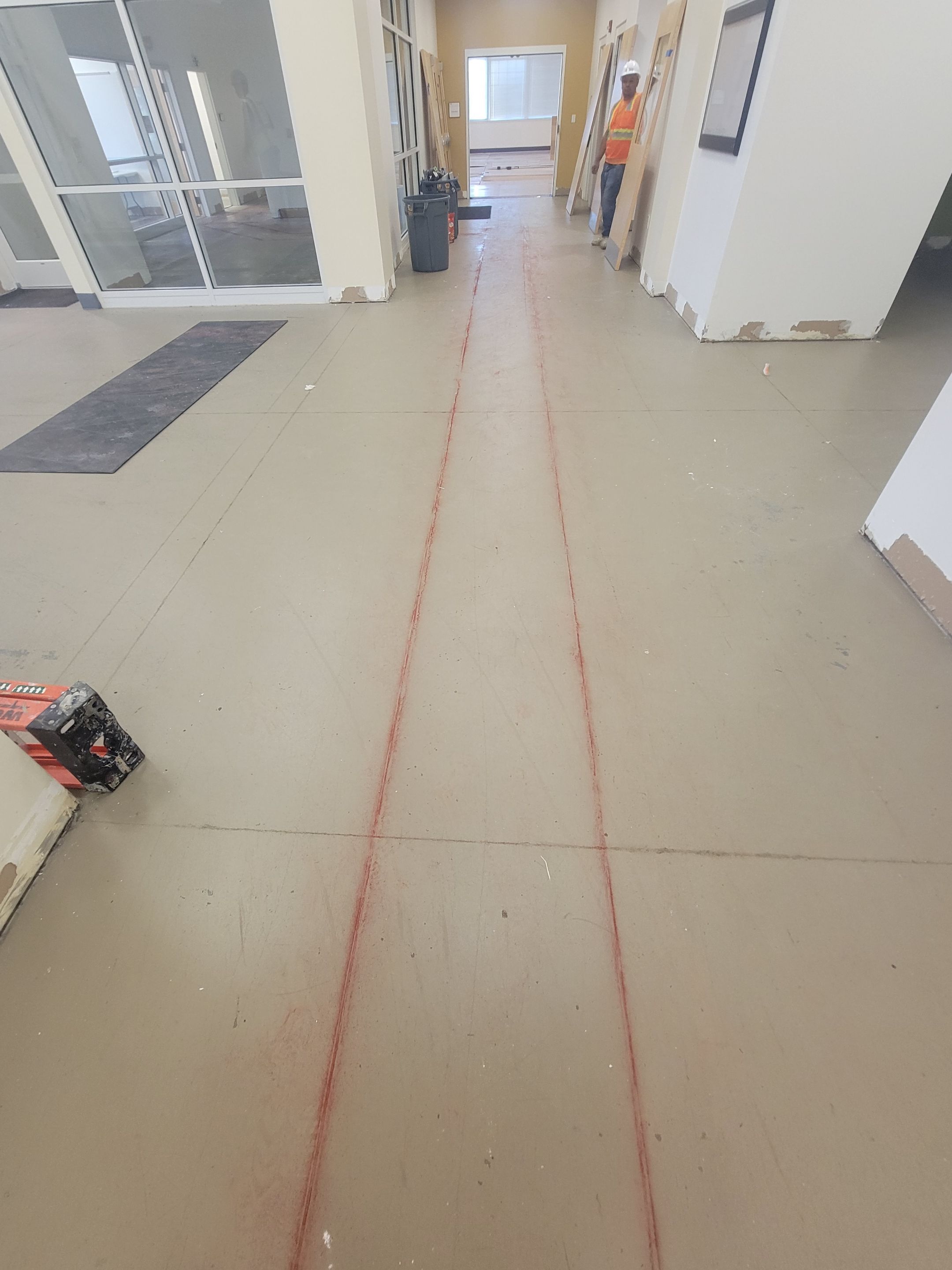 Concrete Scanning for new sewer line install by Alsip Locating Service, LLC