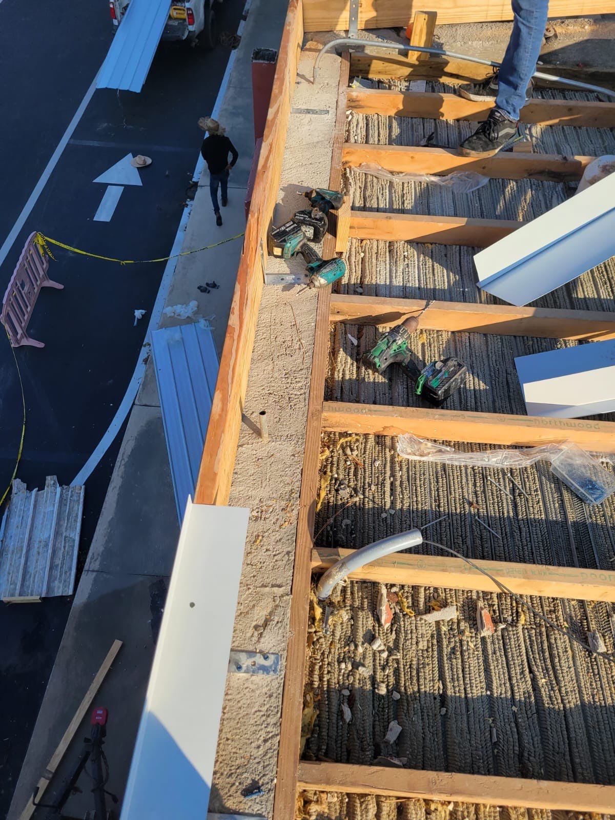 Emergency Repair on School from Storm Damage by Four Peaks Roofing