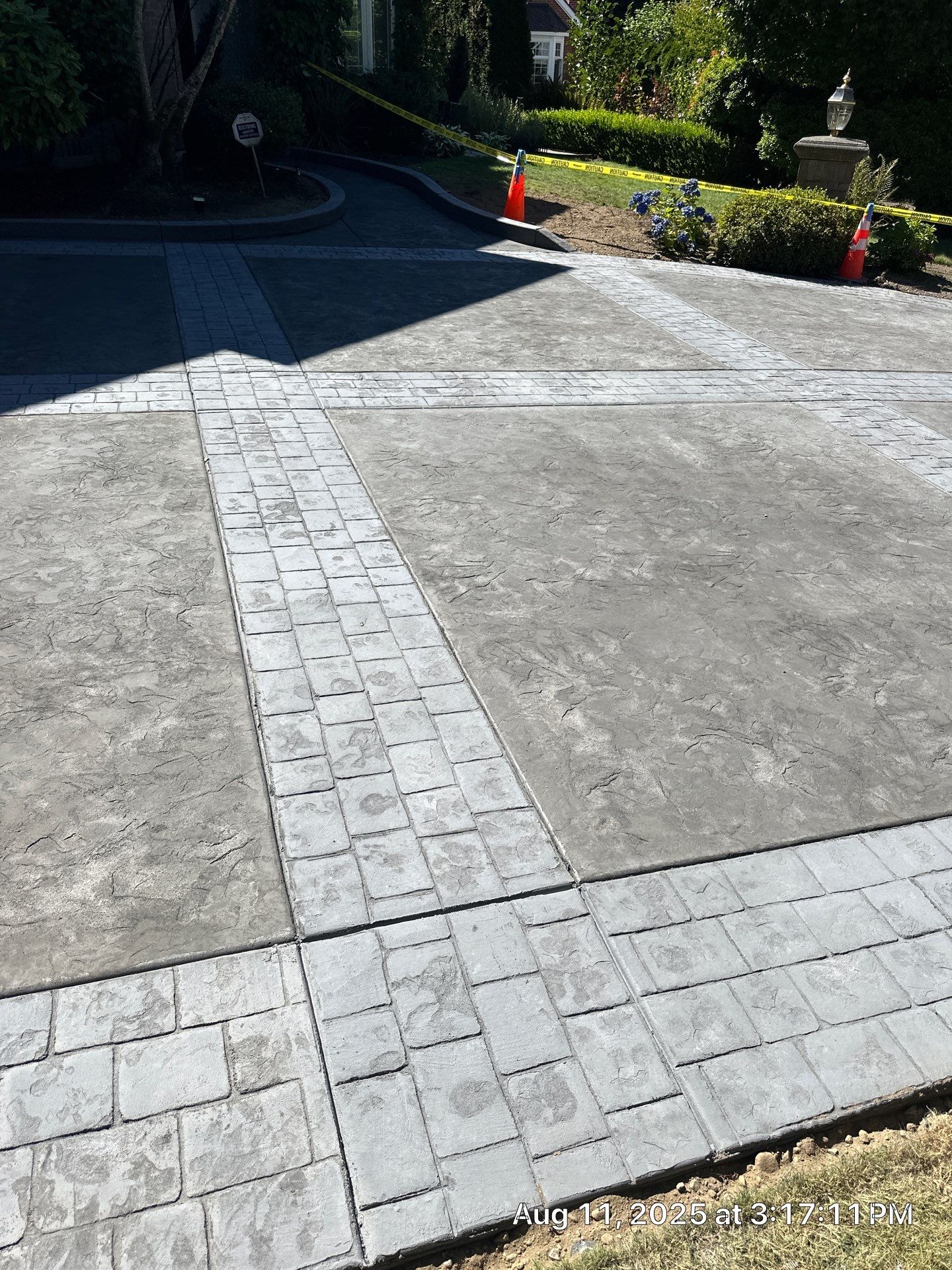 Multi-color Stamped & Sealed Concrete Driveway Renovation | Mukilteo by Jireh Asphalt & Concrete Inc