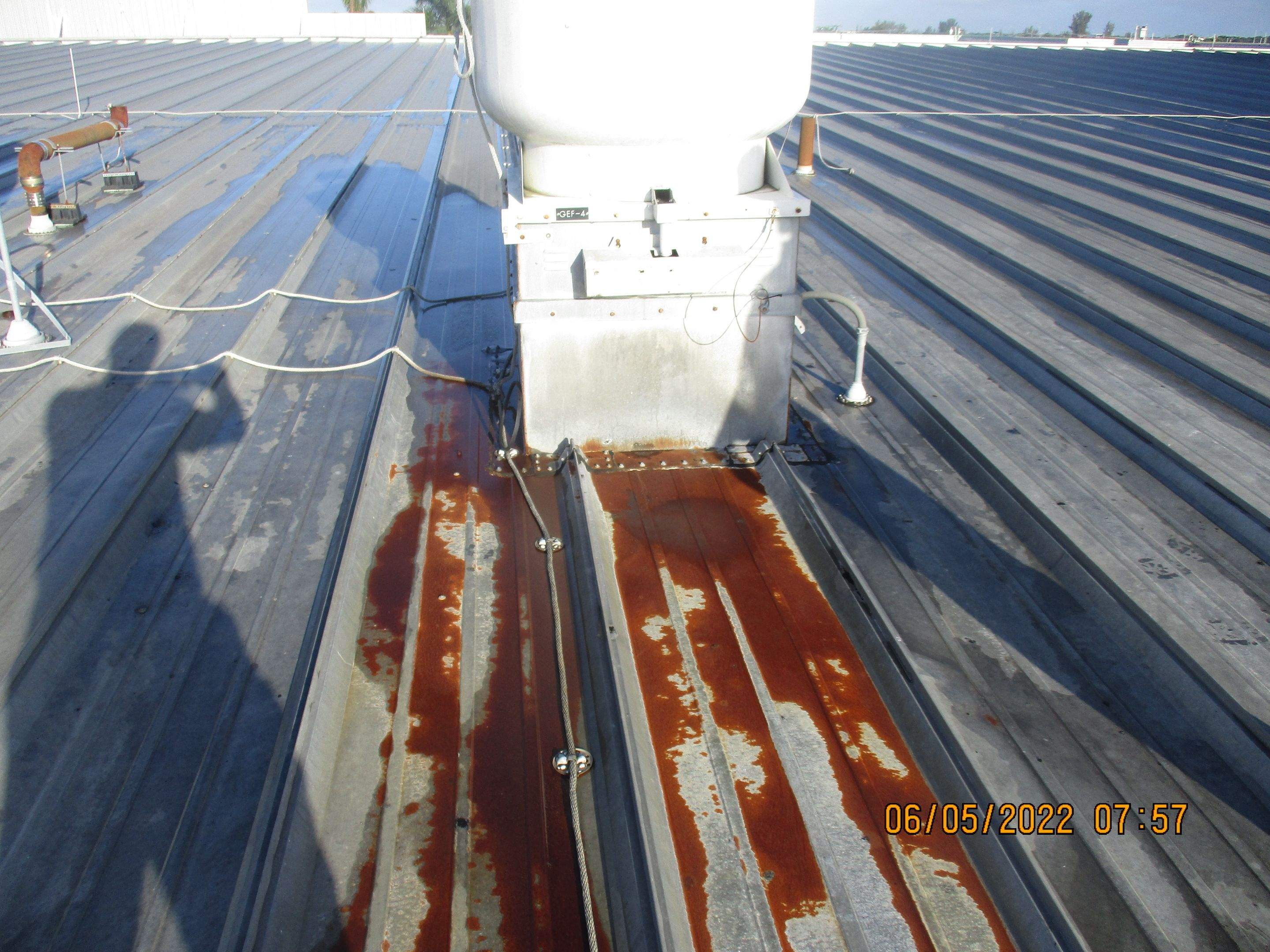 Calder Casino & Race Track Partial Metal Restoration  using #924 Eterna-Sil Premium Silicone Roof Coating by Morton Roofing, Inc.