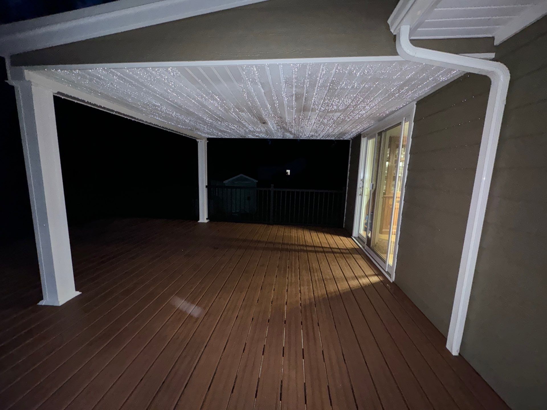 New Deck using Trex Tiki Torch  by deck guardian