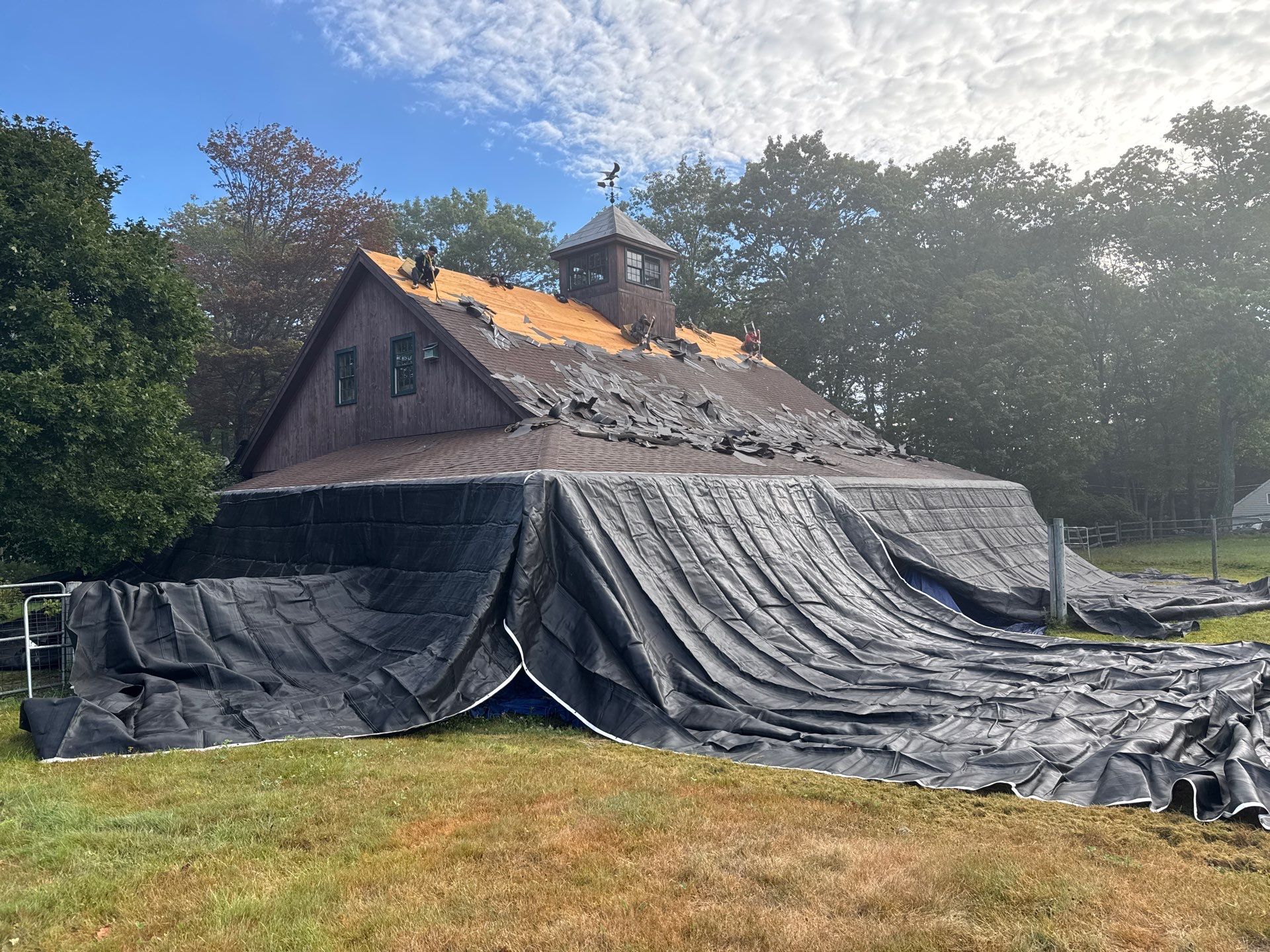 Garage & Barn Roof Replacement in Greenfield, NH | Owens Corning Shingles by Adam Vaillancourt Roofing LLC