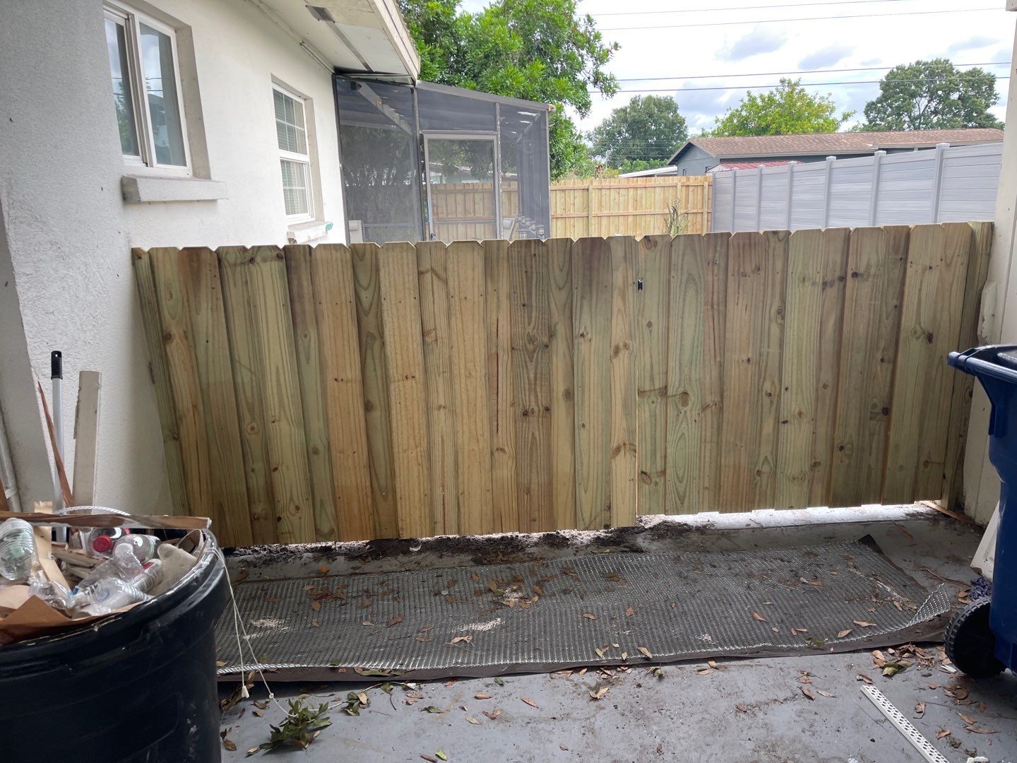 Sarasota, FL 6ft. Tall Treated Board on Board Wood Fence by Asap fence and gates, LLC