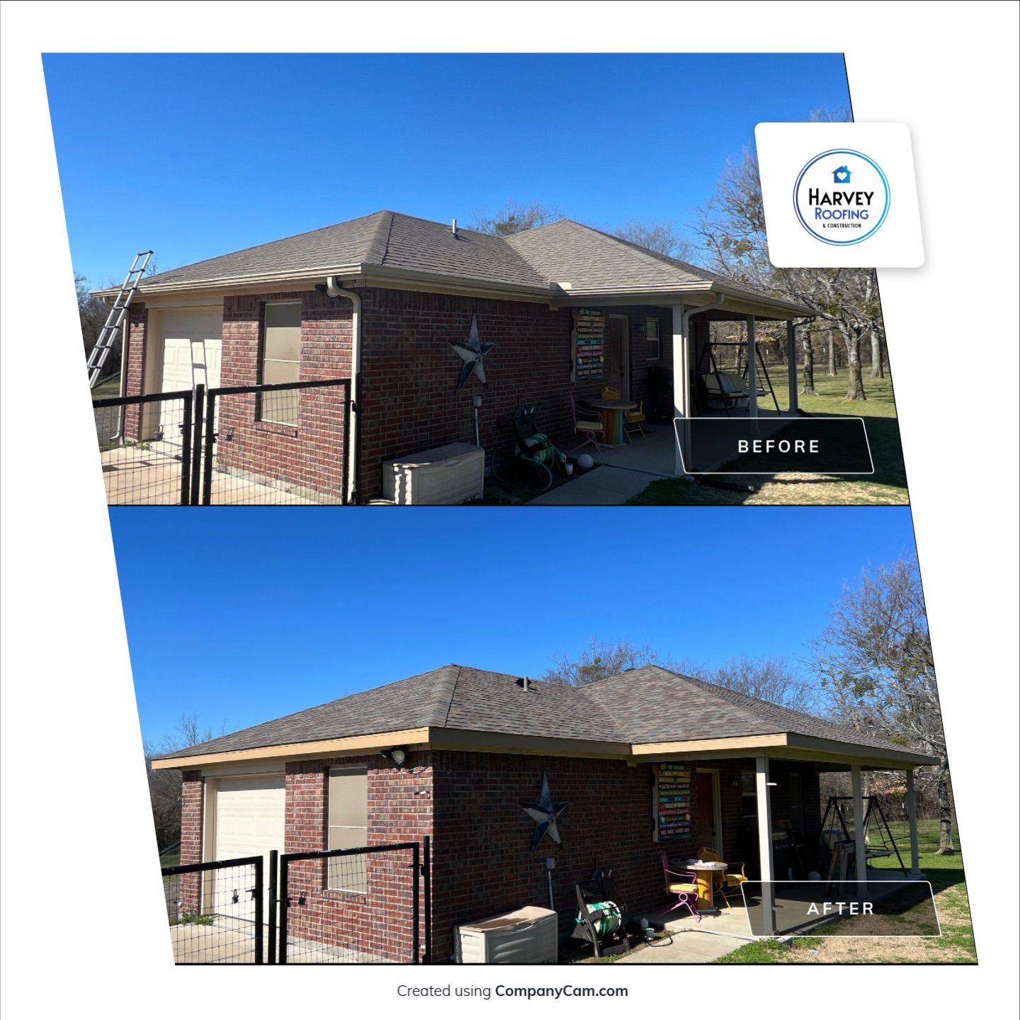 Residential Roofing Installation using Malarkey Vista AR by Harvey Roofing & Construction