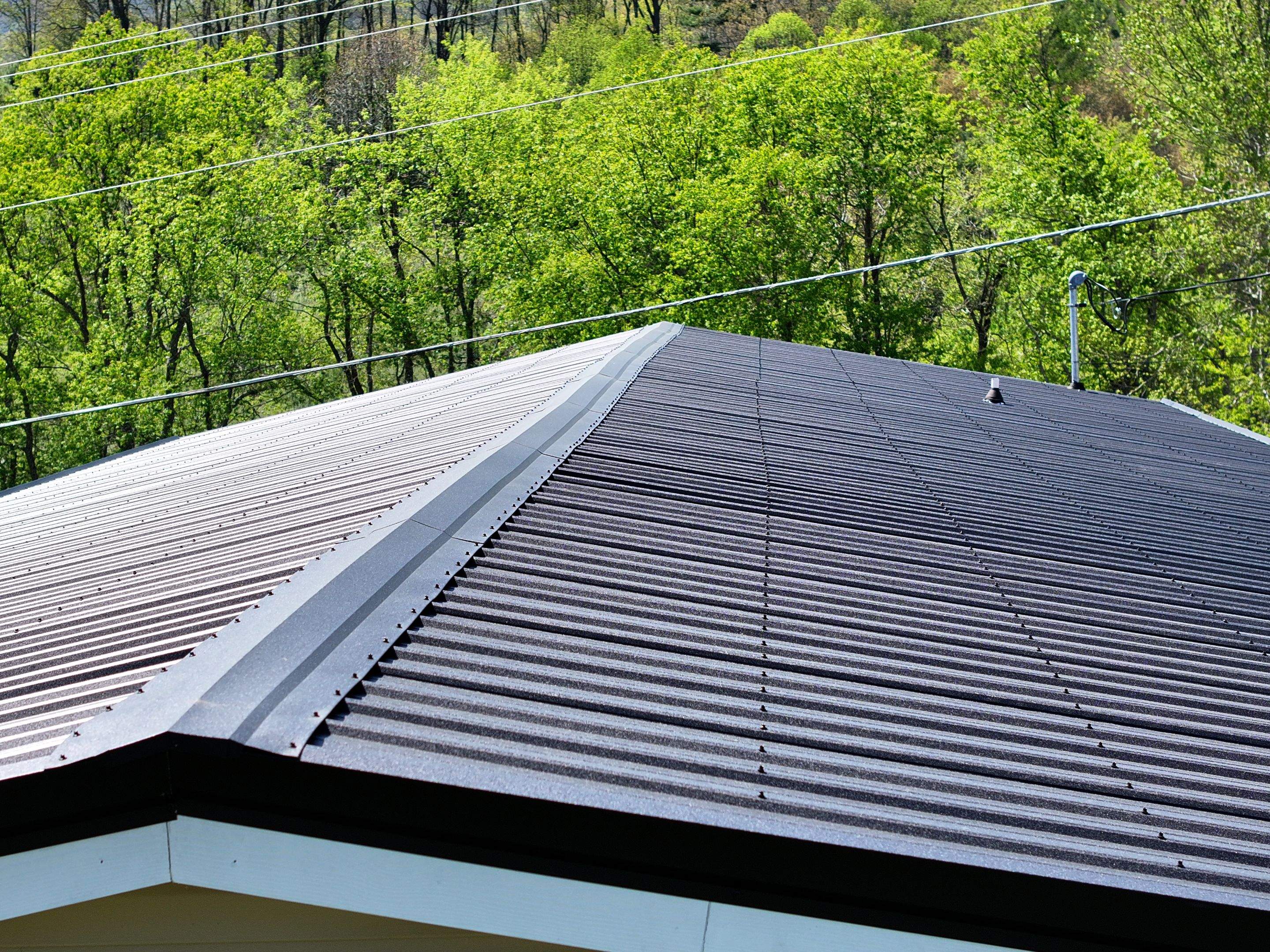 Textured Black AG Panel by Omnia Roofing