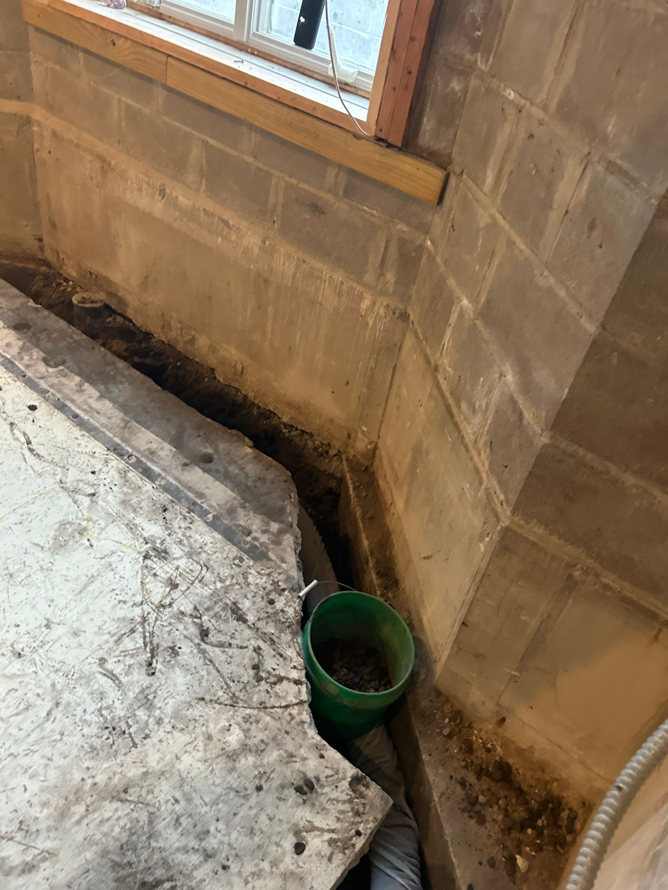 Drain tile for a General Contractor Partner by Waterproofing Northeast