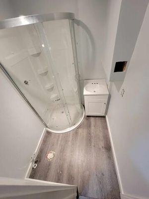Small bathroom remodel for a basement