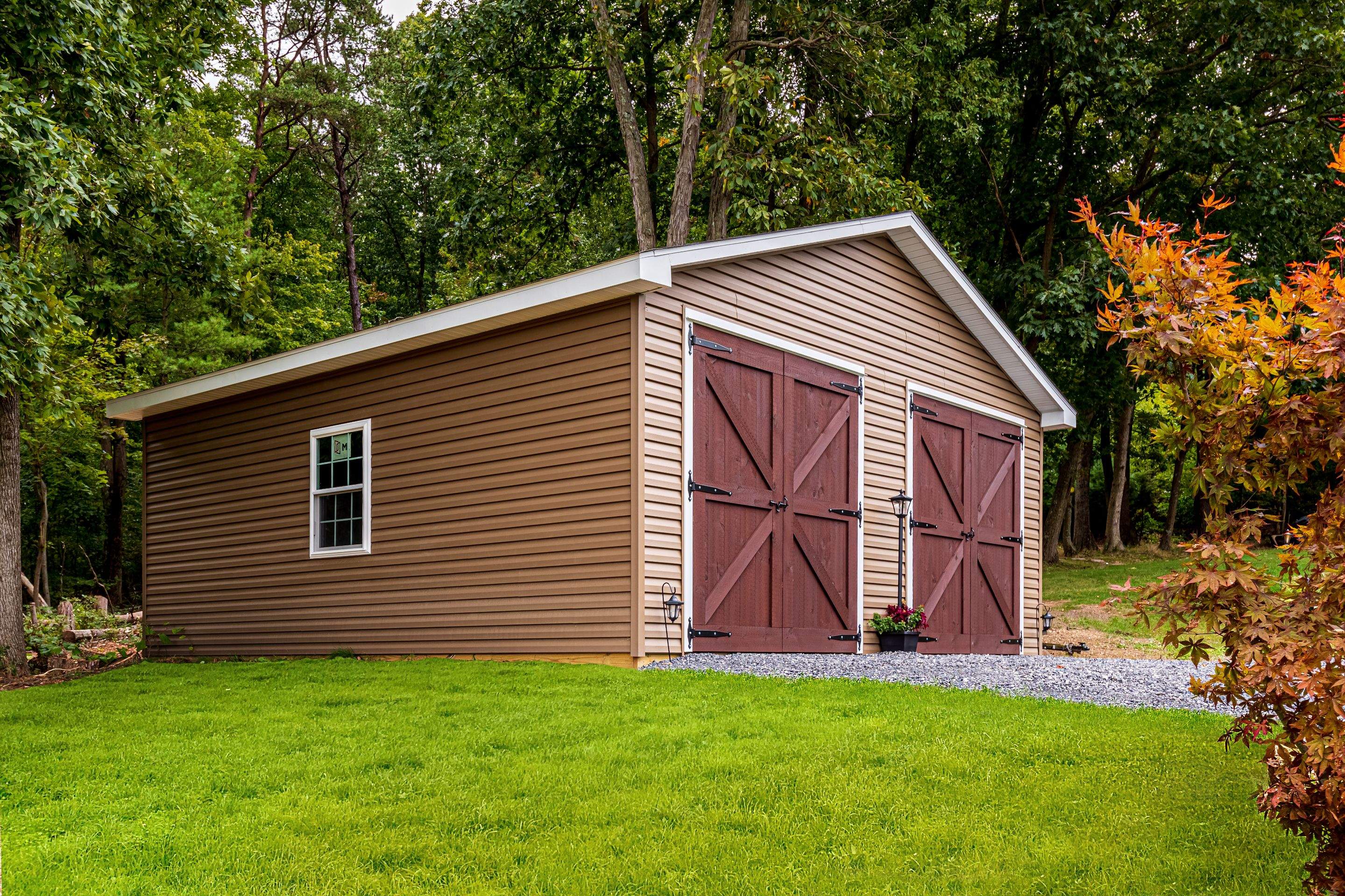 Custom Barn-Style Garage by Esh Builders