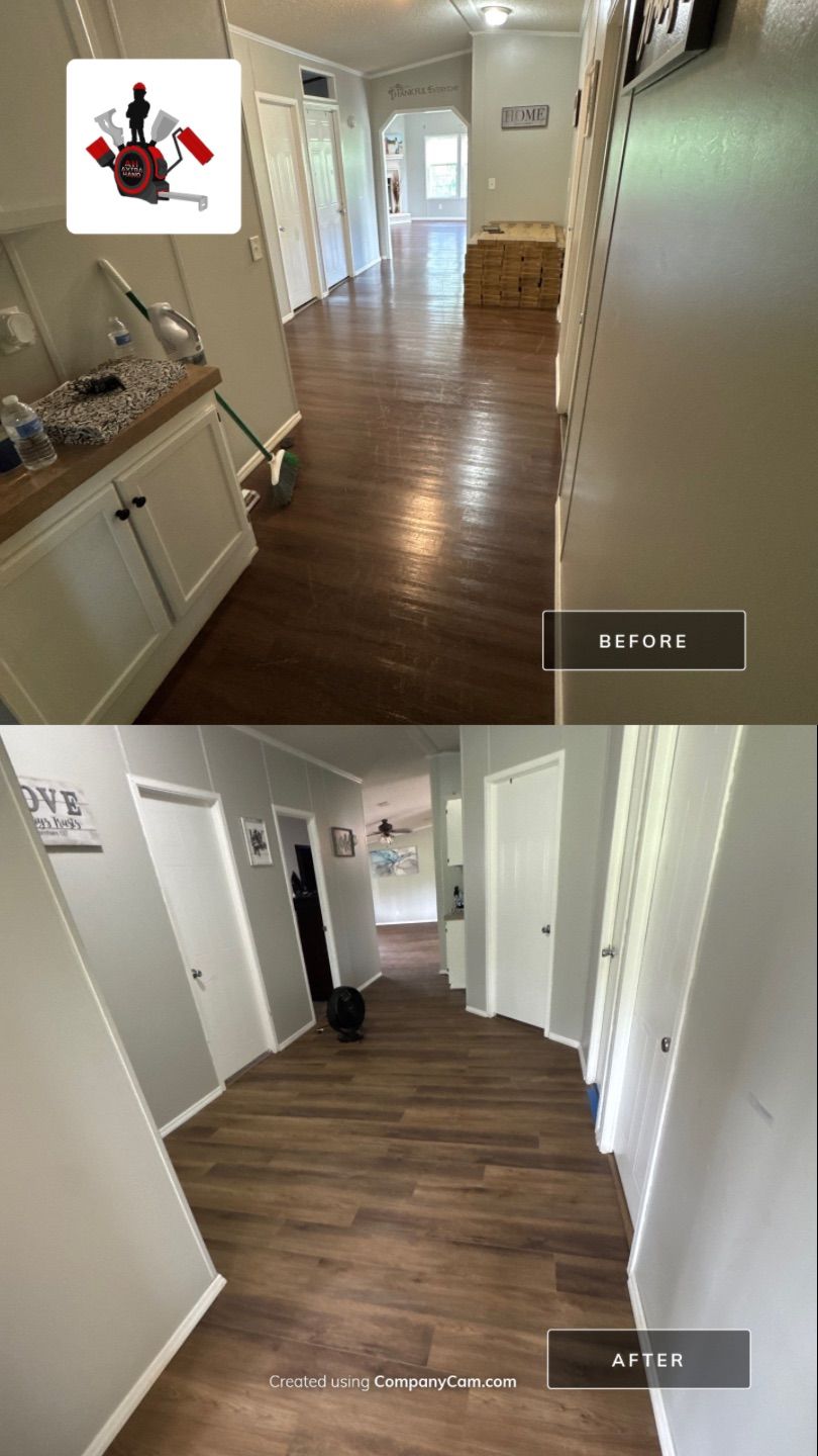 Subfloor Repairs With LVP Installation by Axtra Hand