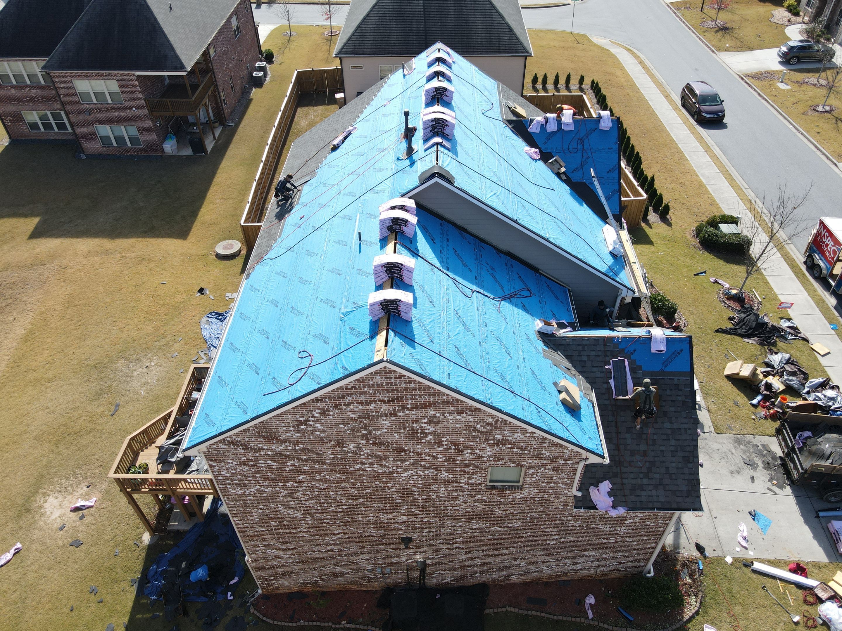 Residential Roofing Installation using Owens Corning by Inspector Roofing and Restoration