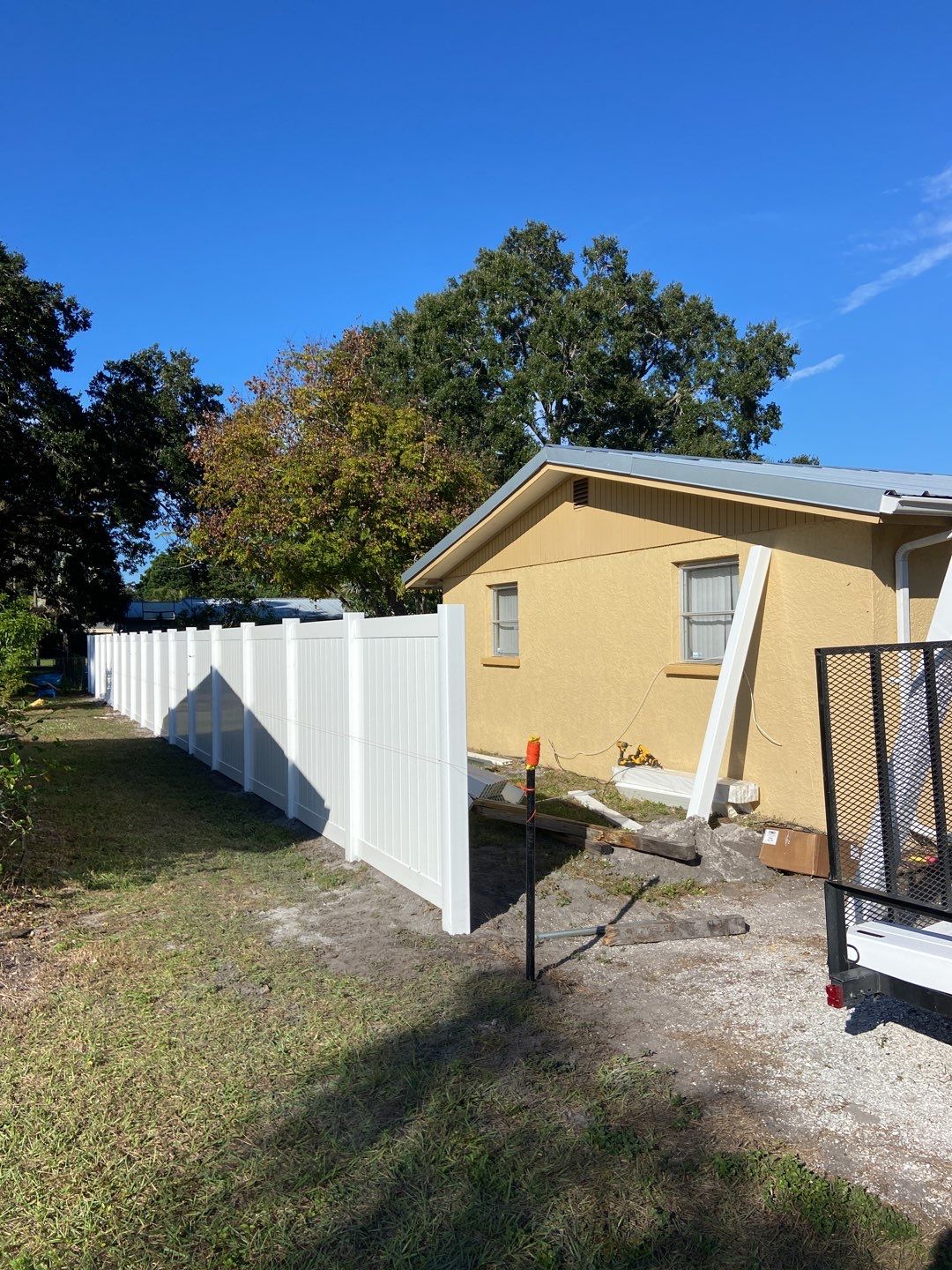 Sarasota, FL 6 ft. Tall White Privacy Fence  by Asap fence and gates, LLC