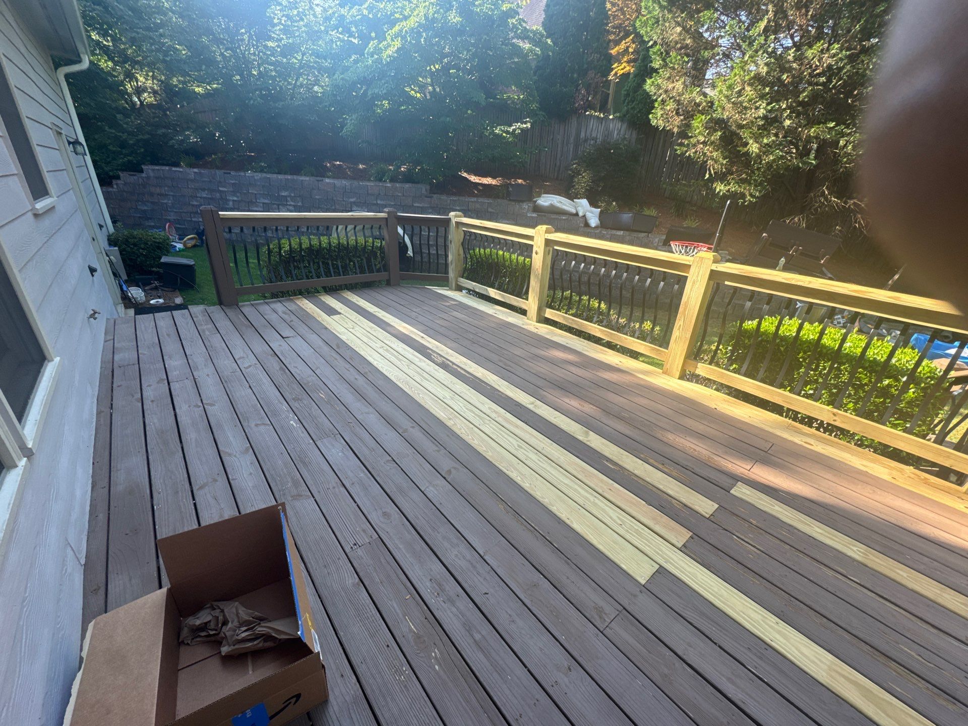 Elevated Covered Deck Construction and Porch Remodel in Mableton by Swift Home Renovations