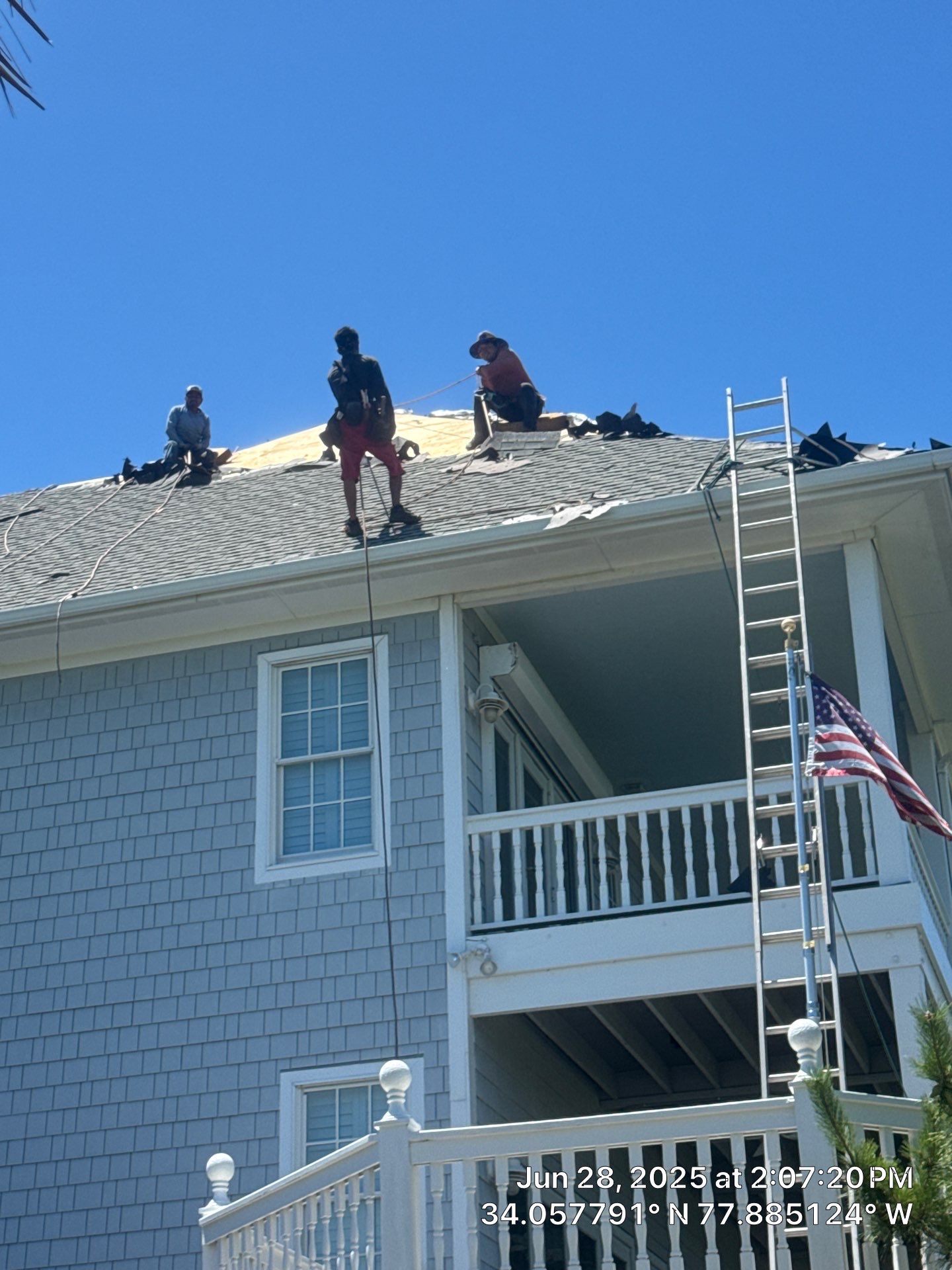 Insurance Claim Roof Replacement in Carolina Beach, NC Using CertainTeed Georgetown Gray by RGR Construction and Roofing, LLC