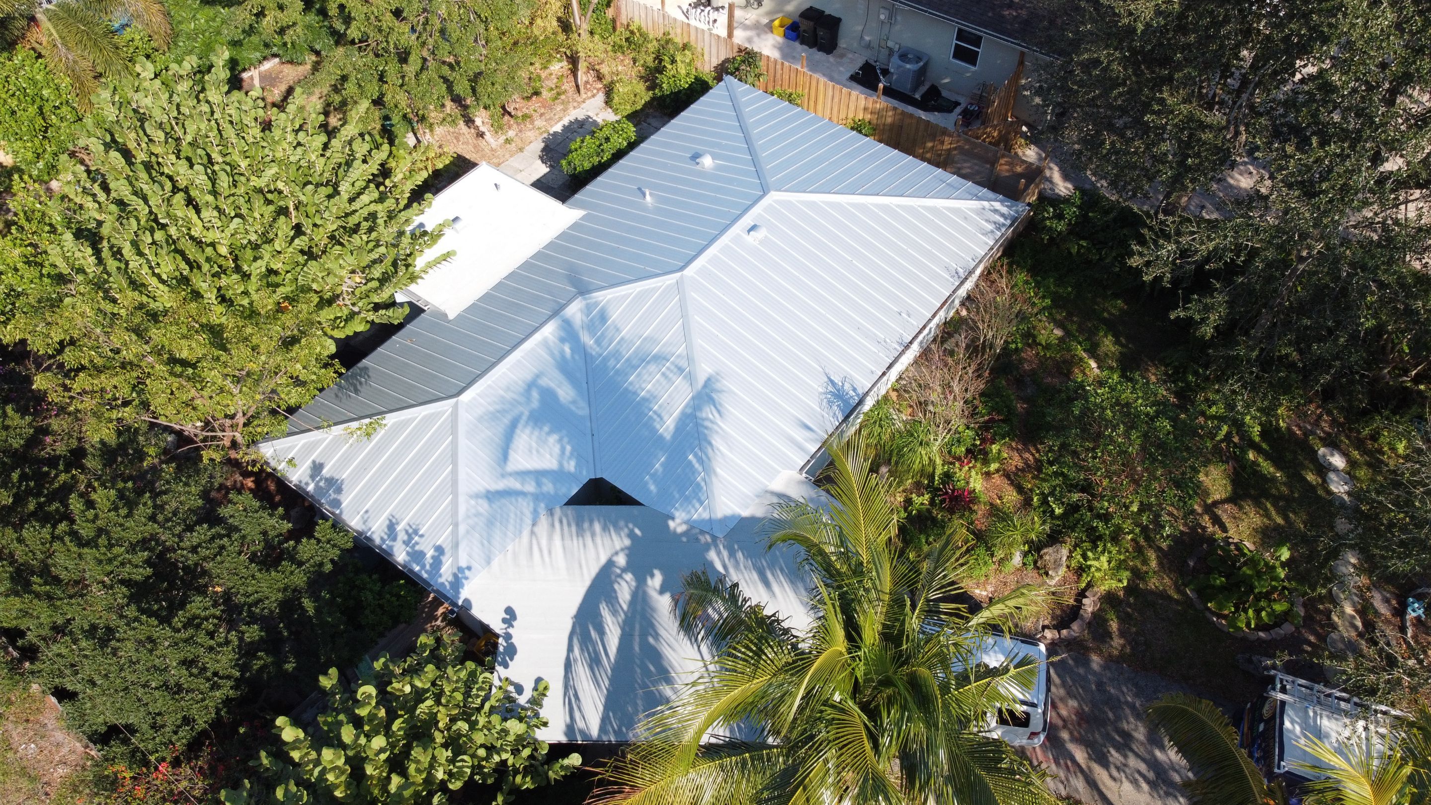 Residential Roofing Installation using 1" Nail strip metal roof by BLUES BROTHERS ROOFING