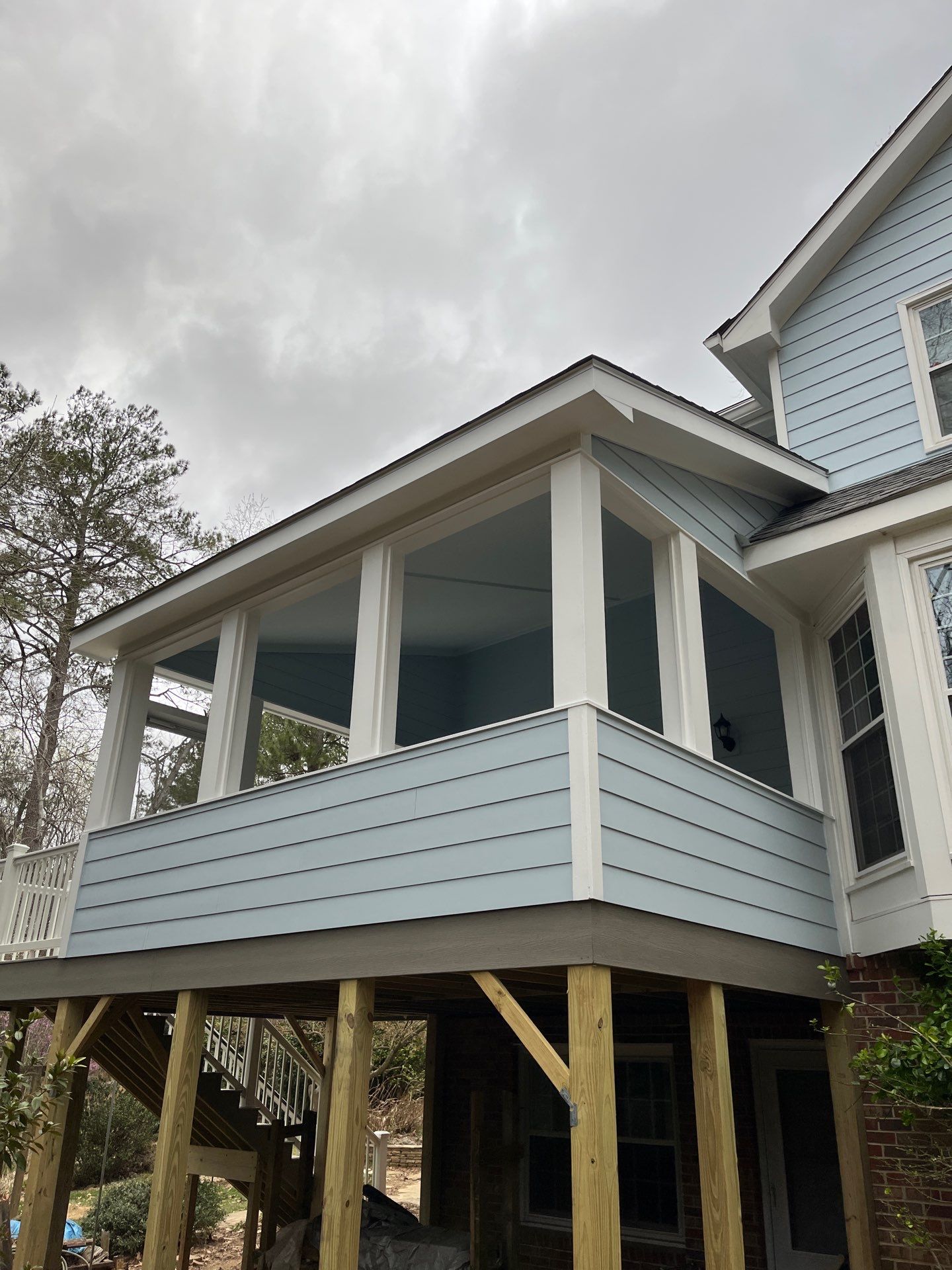 Trex Deck Build and Screen Porch Installation in Duluth, GA by Nelson Exteriors
