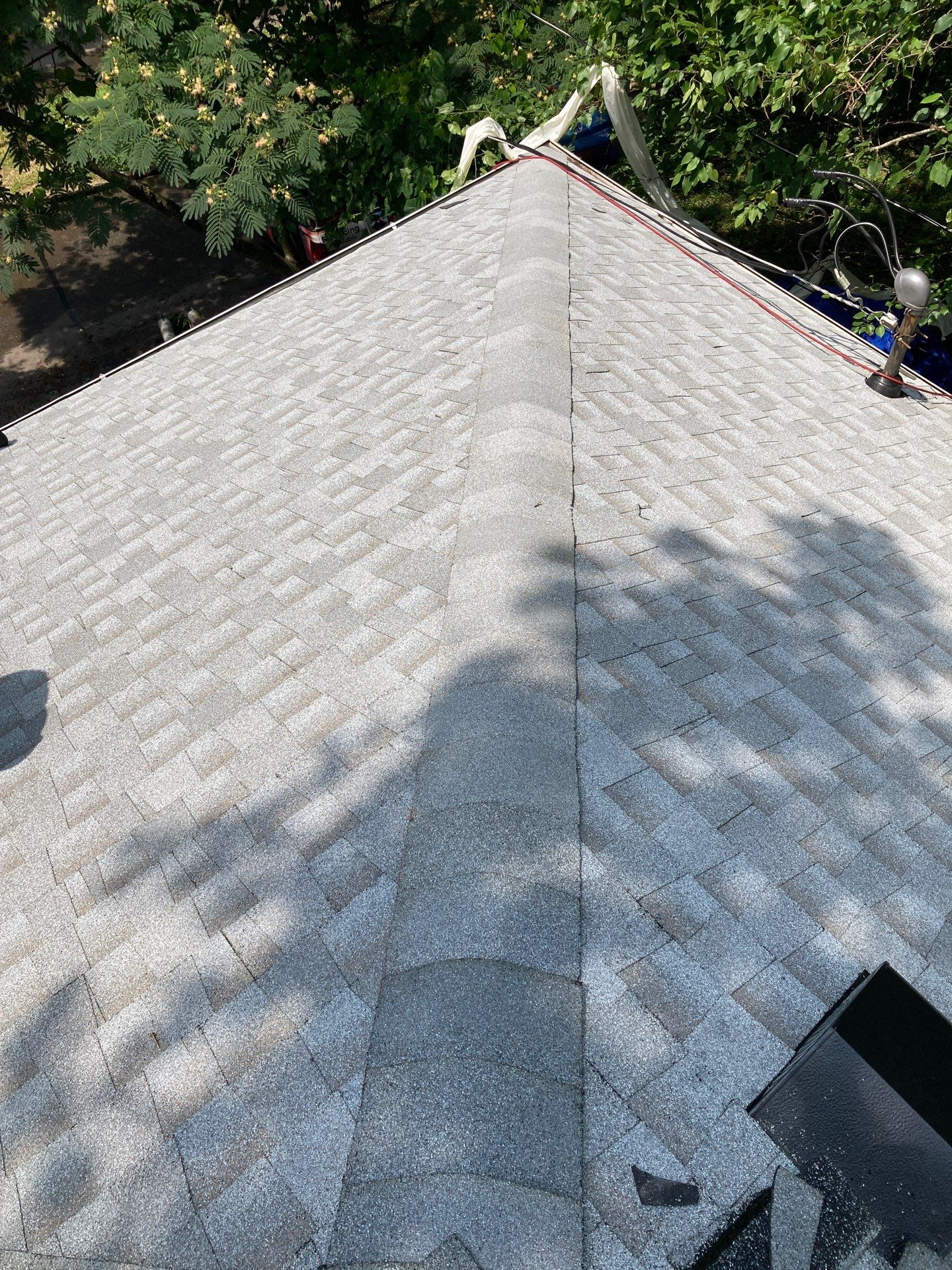 Residential Roofing Installation using GAF Timberline HDZ Fox Hollow Grey by Rainstoppers Roofing