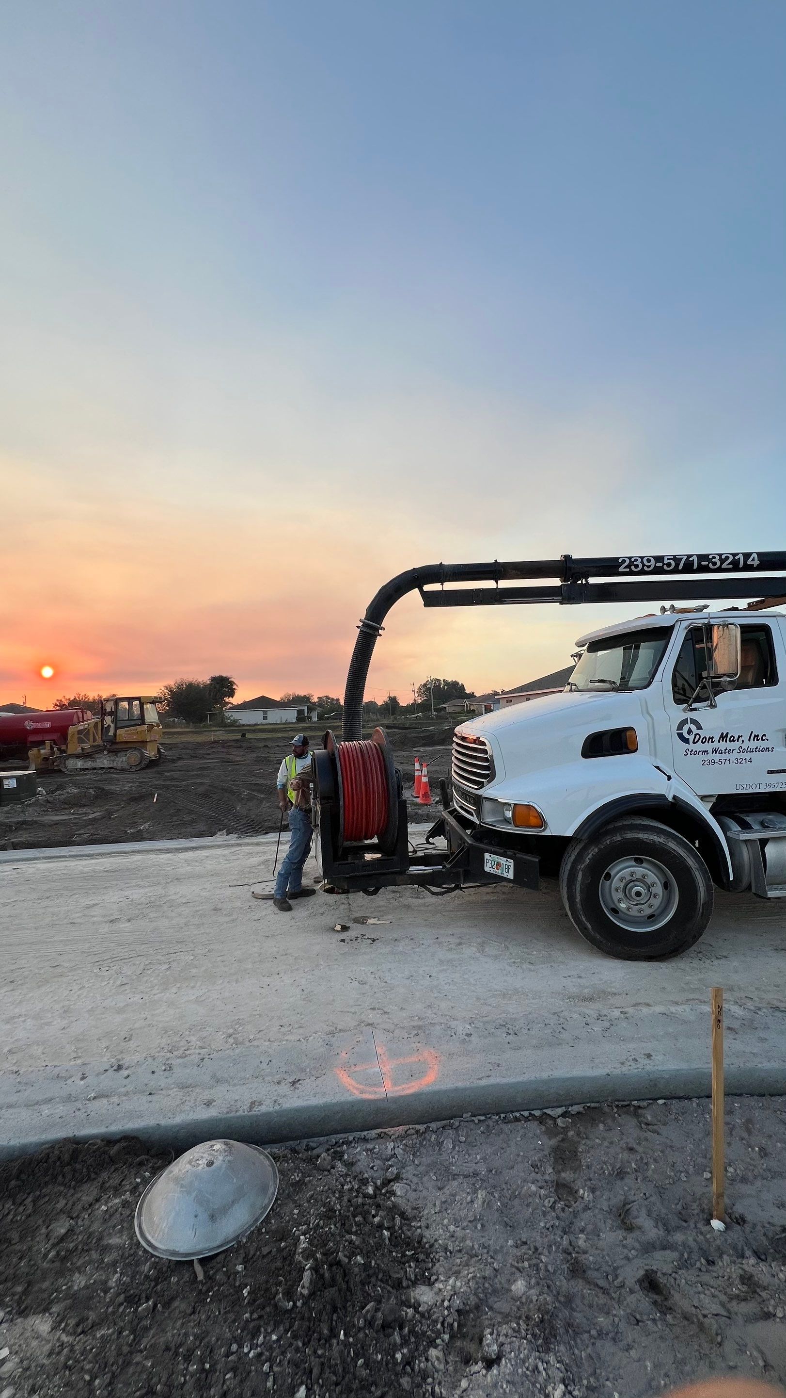 New Construction Sewer System and Stormwater System Cleaning by APS Power & Water