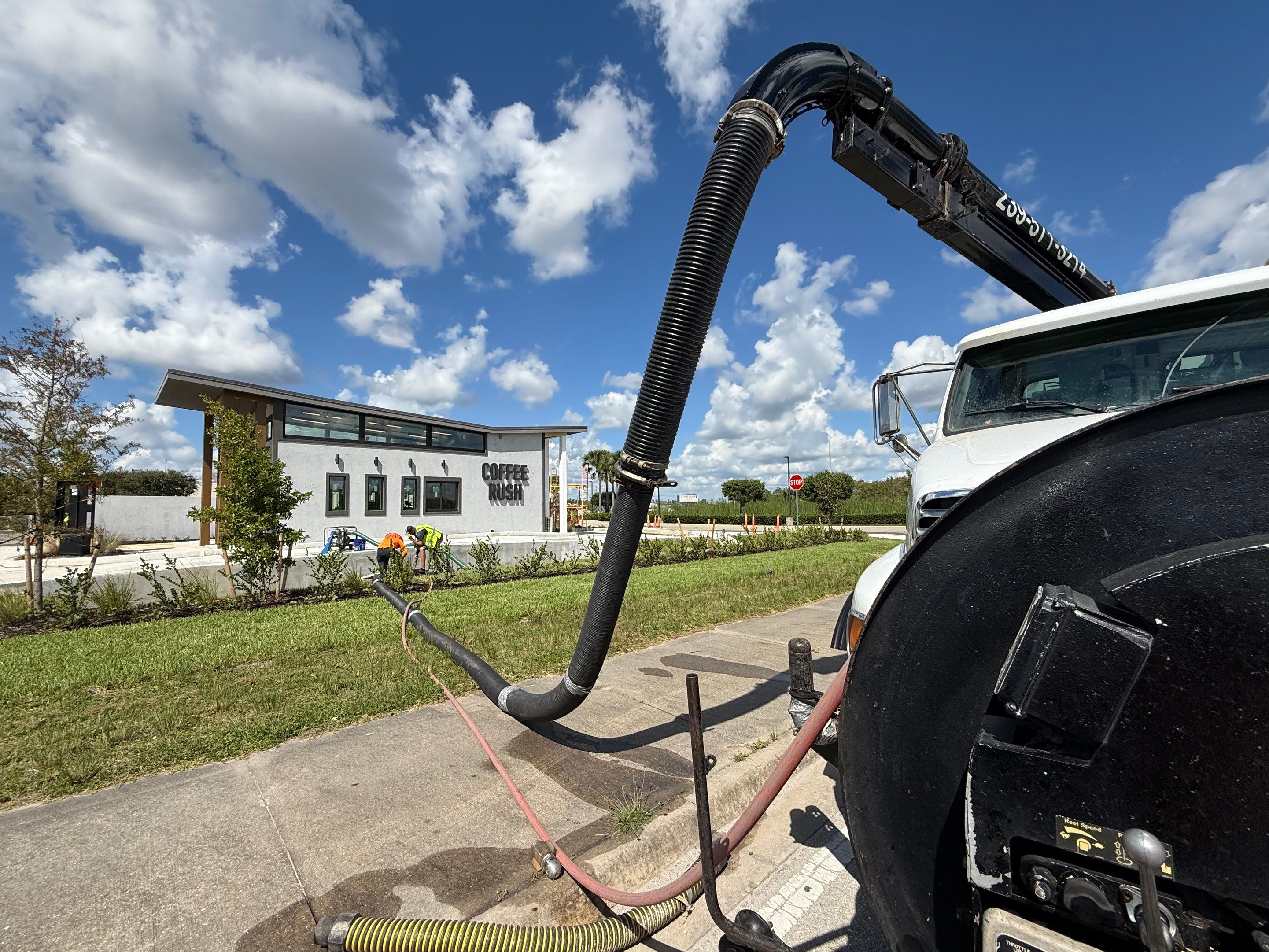 Coffee Rush Fort Myers with PRS by Don Mar, Inc. Storm Water Solutions