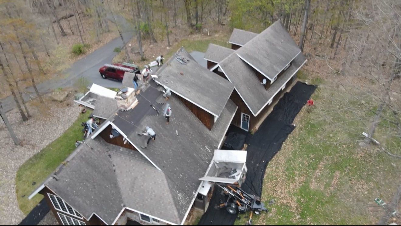 Roofing Installation using Gaf Hdz Architectural Shingle -Barkwood by Teflon Roofing