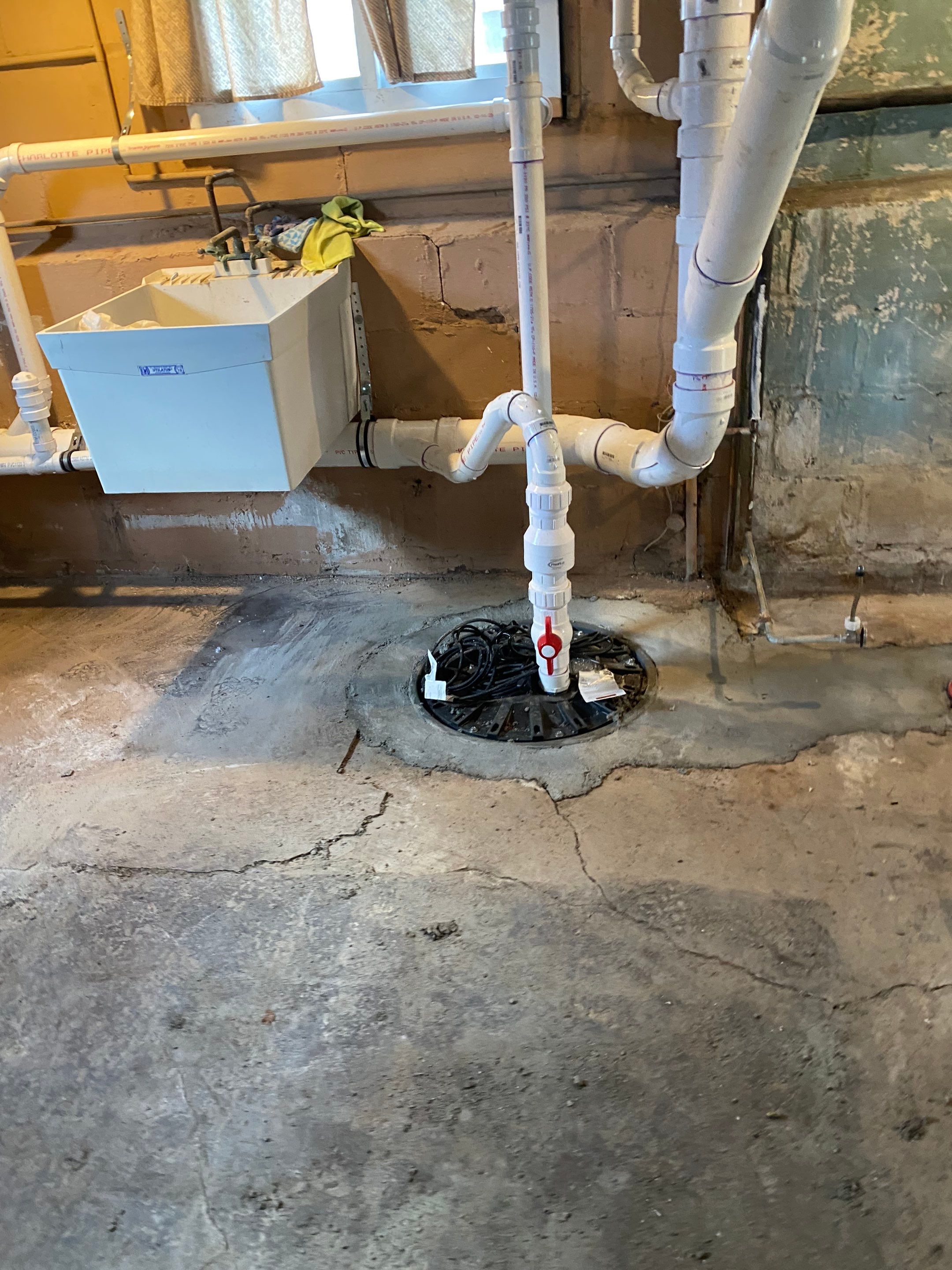 Interior French Drain, Lally Column Replacement & Concrete Floor Replacement in South Orange, NJ by Pure Service Pro, LLC