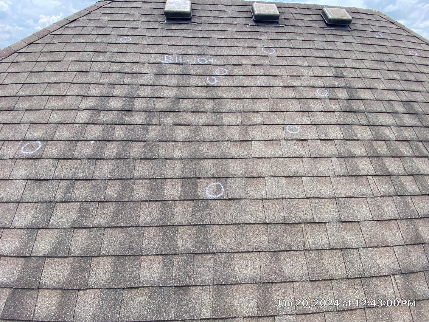 Hail Roof inspection in Jenks by Decor Roofing & Restoration