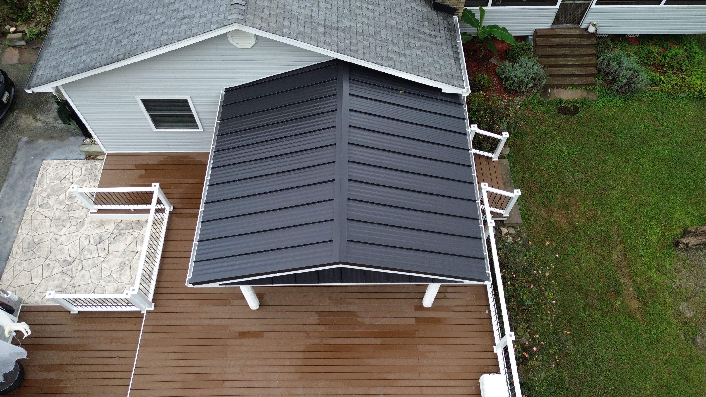 New Black Metal Roof Install in Owings, MD  by Storm Ready Exteriors
