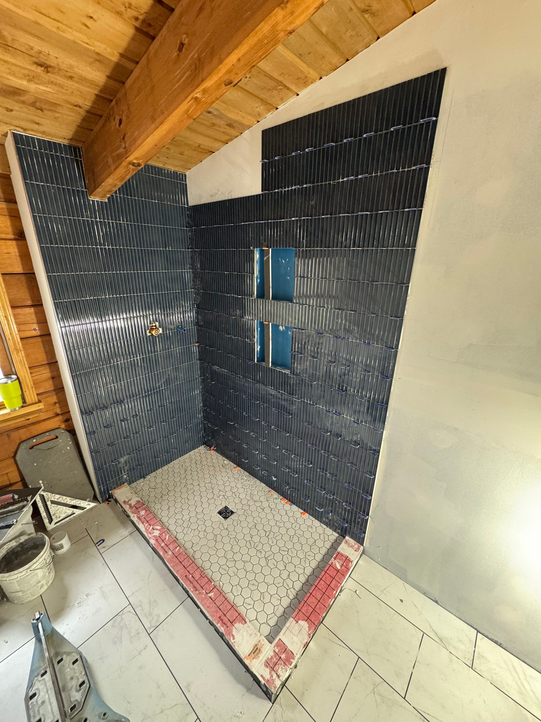 Brandt Double Bathroom Remodel by Integrity Tile and Home LLC