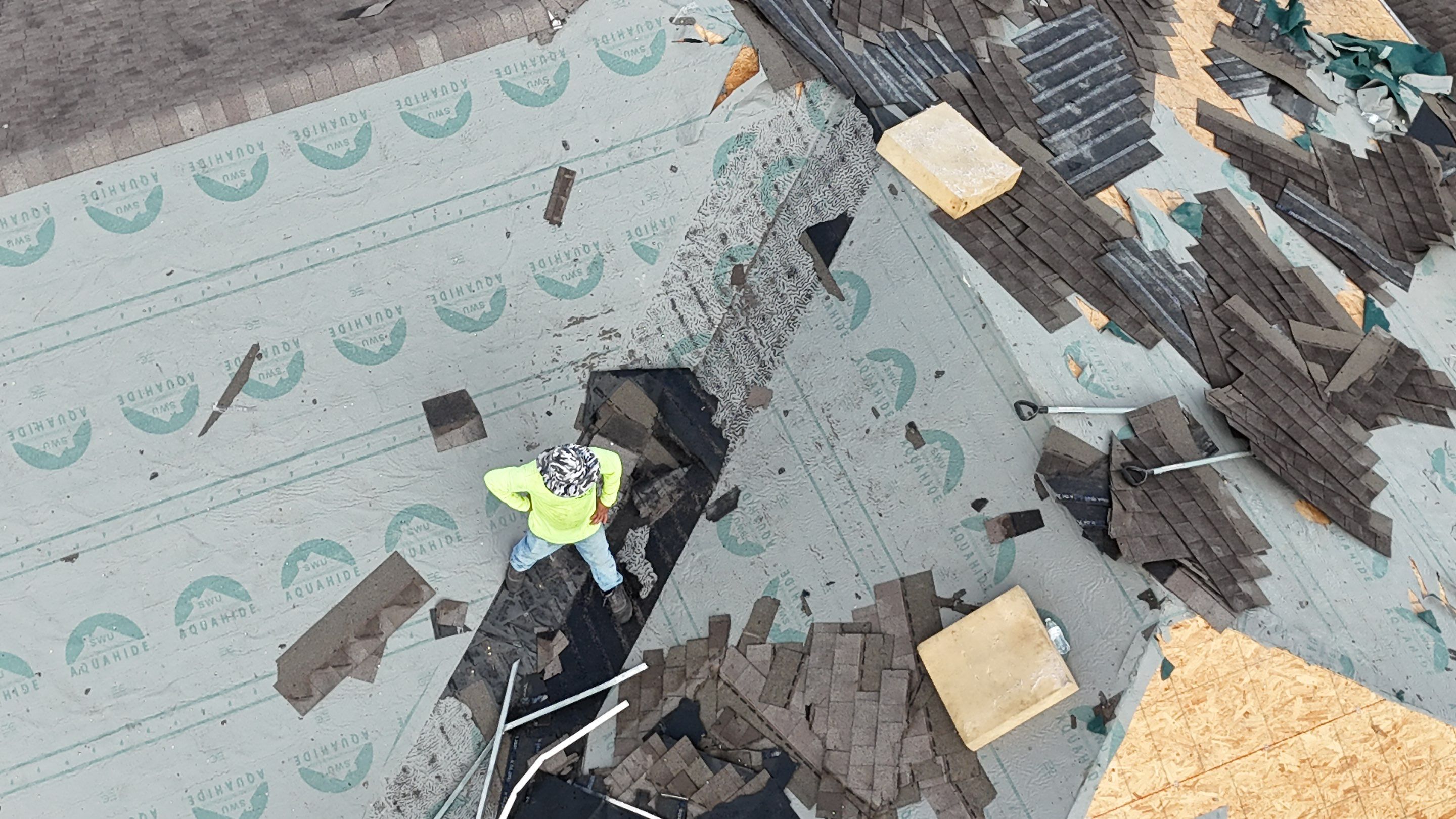 Residential Roofing Installation using IKO Dynasty after Storms in Cypress by Core Four Roofing