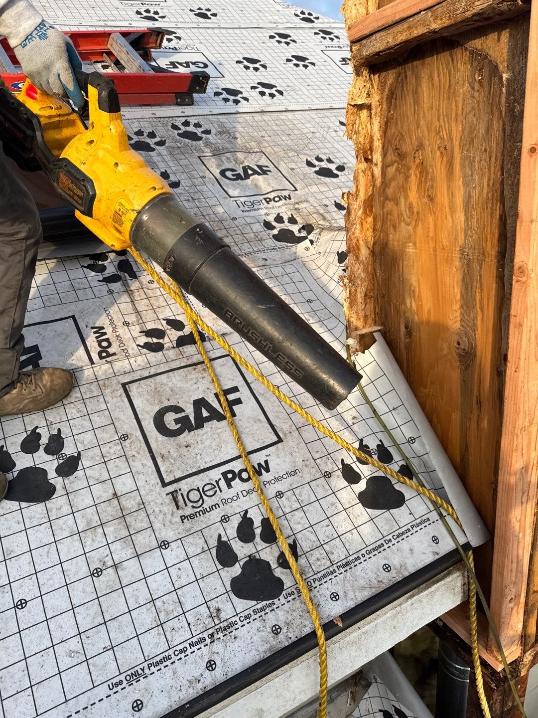 New shingles and gutters using GAF Timberline HDZ shingles and aluminum gutter by Straight Edge Roofing Inc