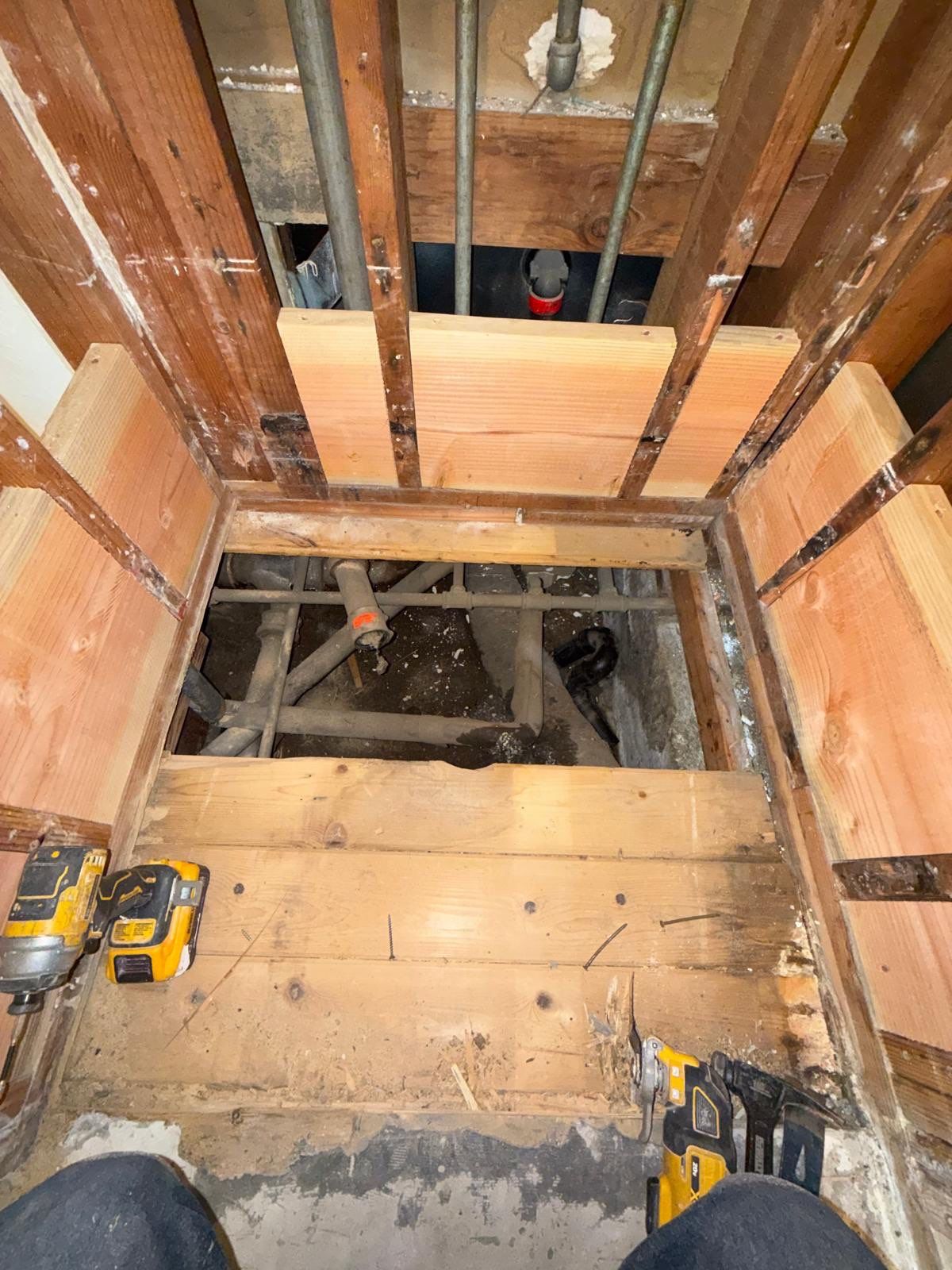 Shower Demolition and Full Rebuild by Anza Builders, Inc. 