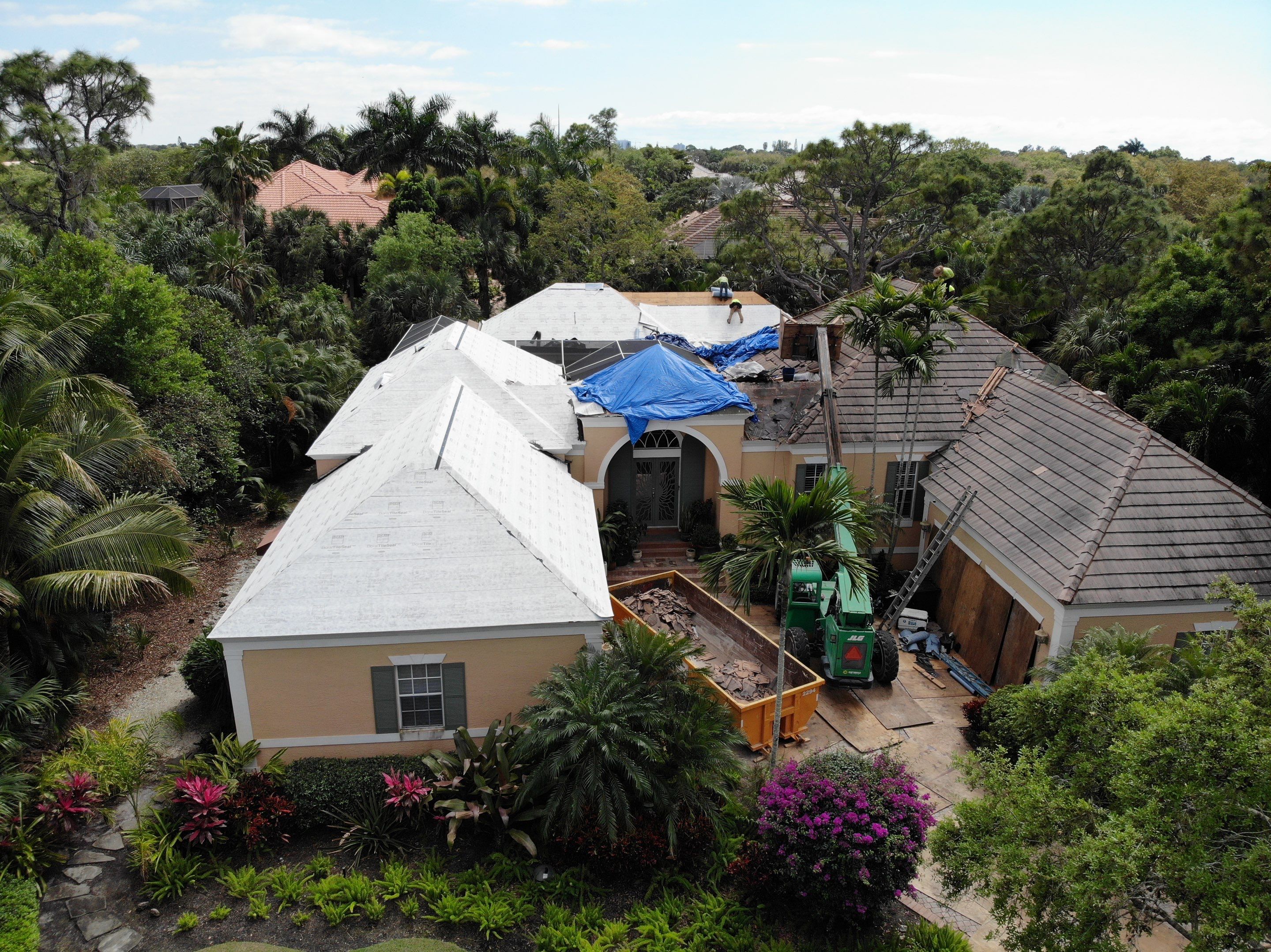 Residential Roofing Installation using Eagle Concrete Tile in Bonita Springs by International Roofing