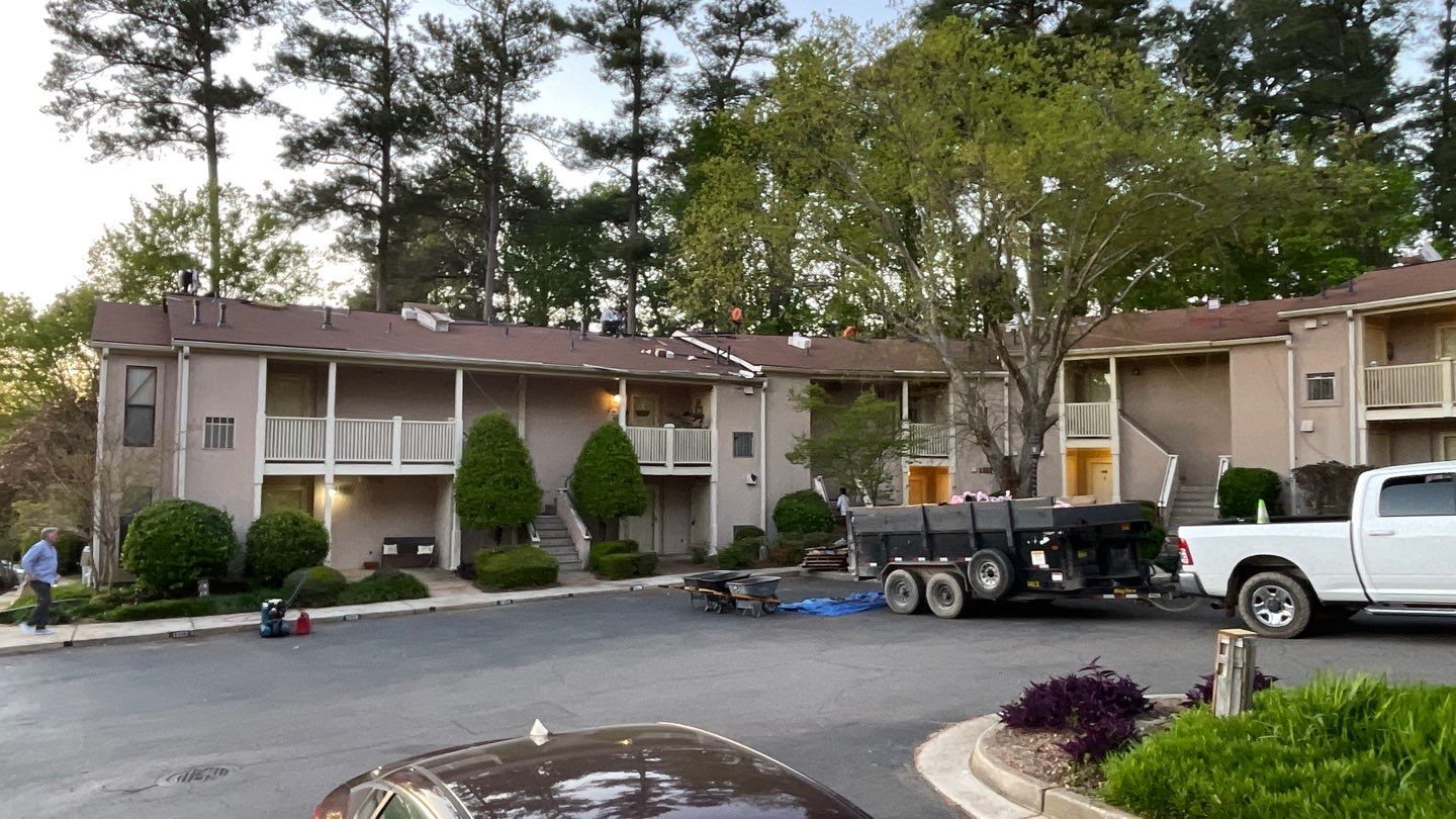 Commercial Roofing Installation using Owens Corning Autumn Brown by Inspector Roofing and Restoration