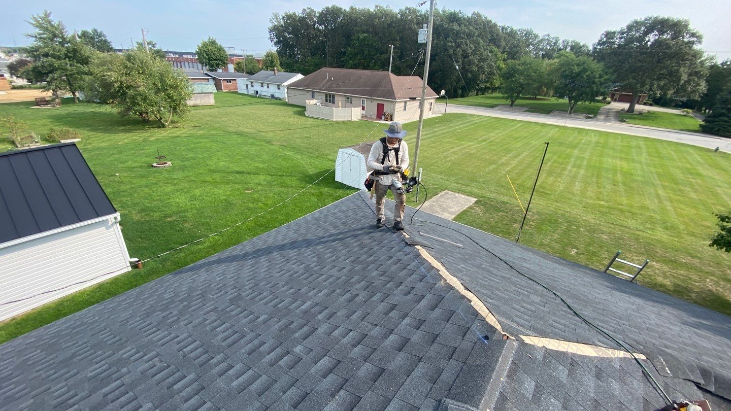 Residential Roofing Installation using GAF Timberline HDZ Charcoal by Nitro Roofing and Construction